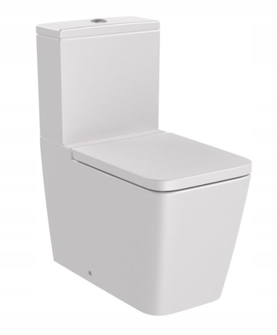 WC MISA - TOALETNÁ MISA ROCA INSPIRA PRE KOMPAKTNÉ PERLÉ BEZ RIMLESS