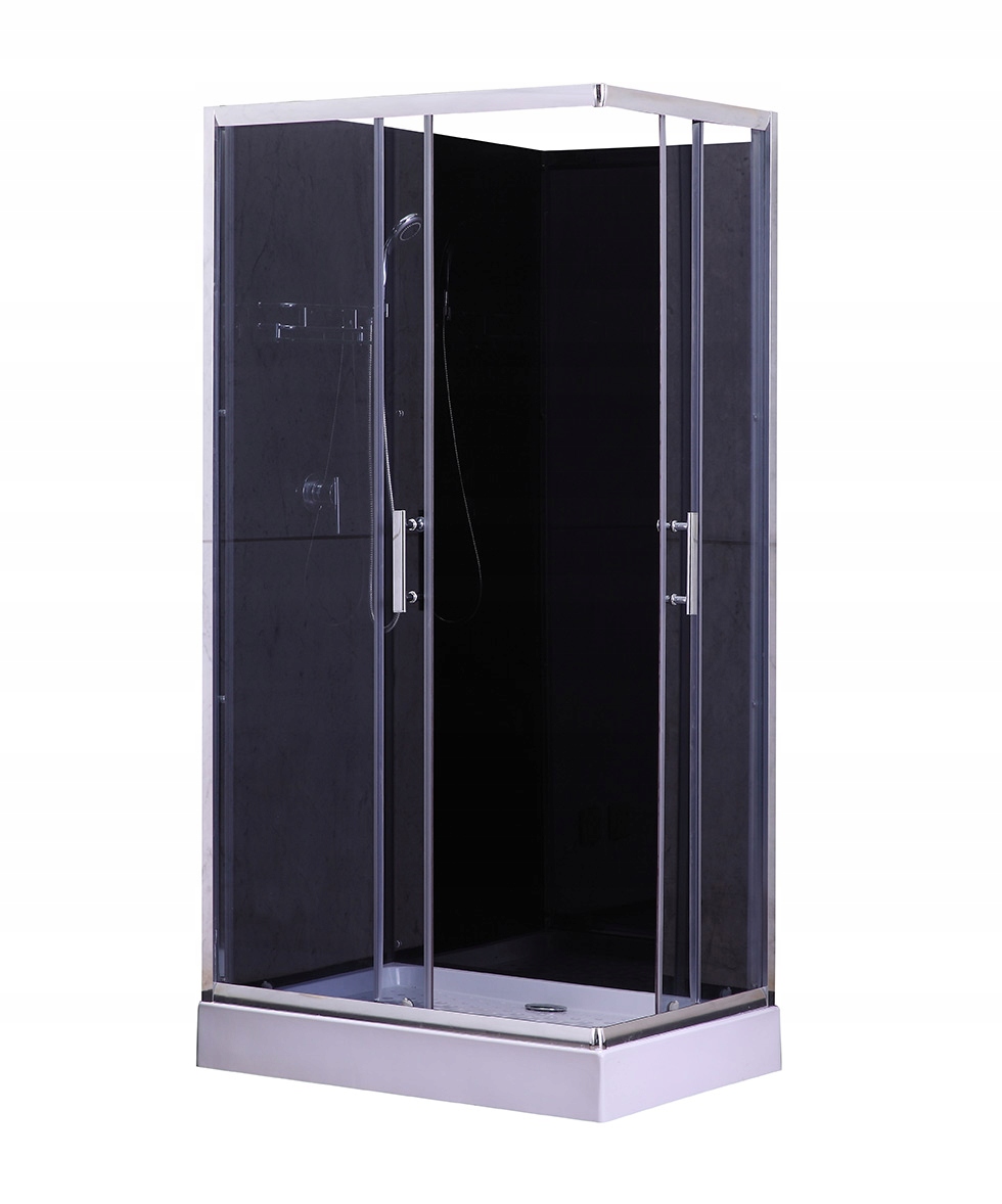 Sprchový kút - 4-STENOVÁ SPRCHOVÁ KABÍNA 100x80x200 VPRAVO Vľavo