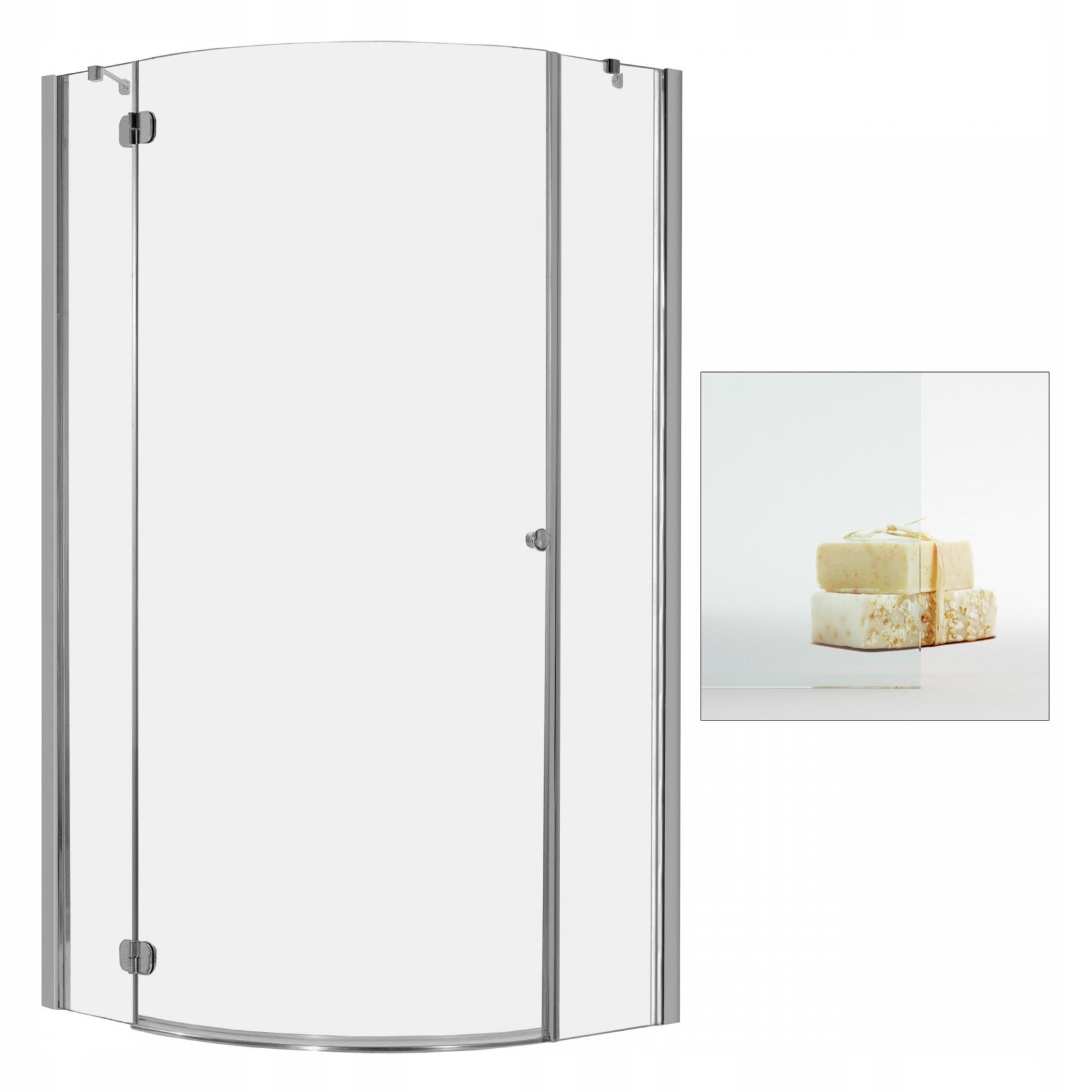 Sprchový kút - Kabína RADAWAY Torrent PDJ 90x90 L priehľadná