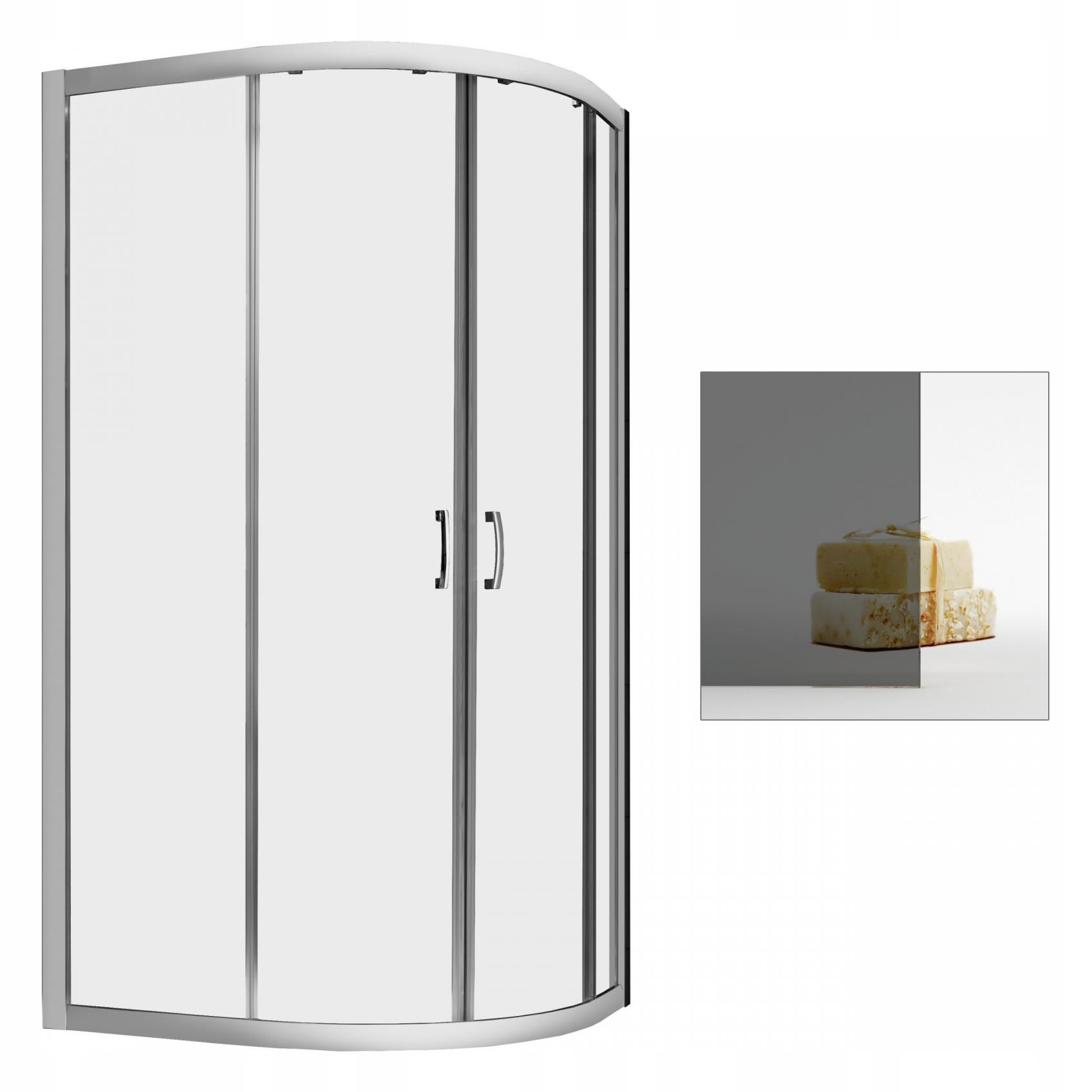 Sprchový kút - Kabína RADAWAY Premium Plus E 1900 100 x 80 grafit