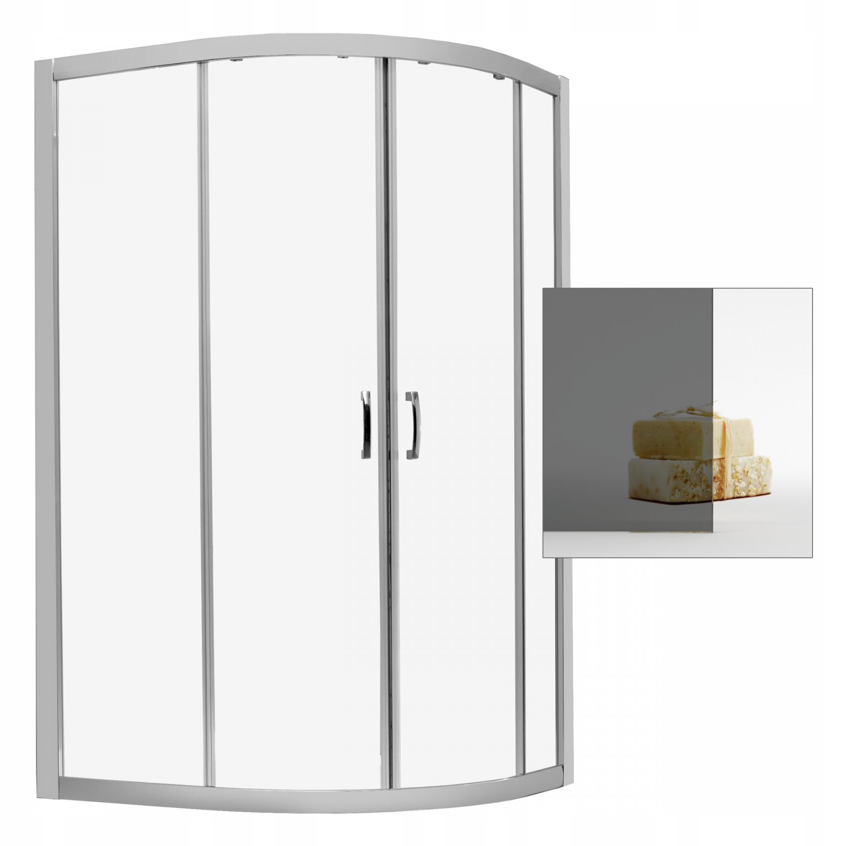 Sprchový kút - Kabína RADAWAY Premium Plus E 1700 100 x 80 grafit