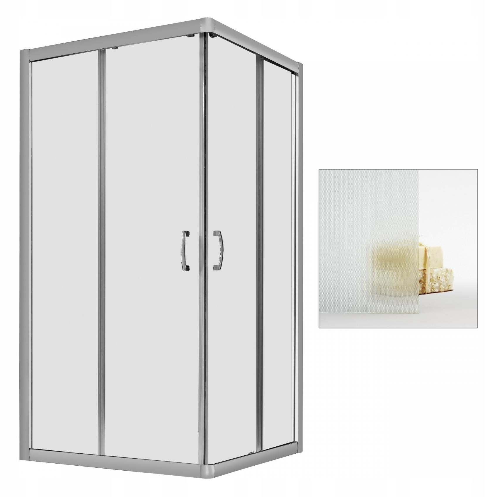 Sprchový kút - Tkanina RADAWAY Premium Plus C 1700 80 x 80