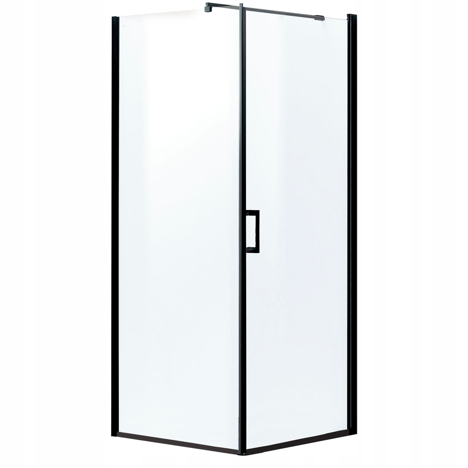 Sprchový kút - Čierna štvorcová sprchová kabína 90x90