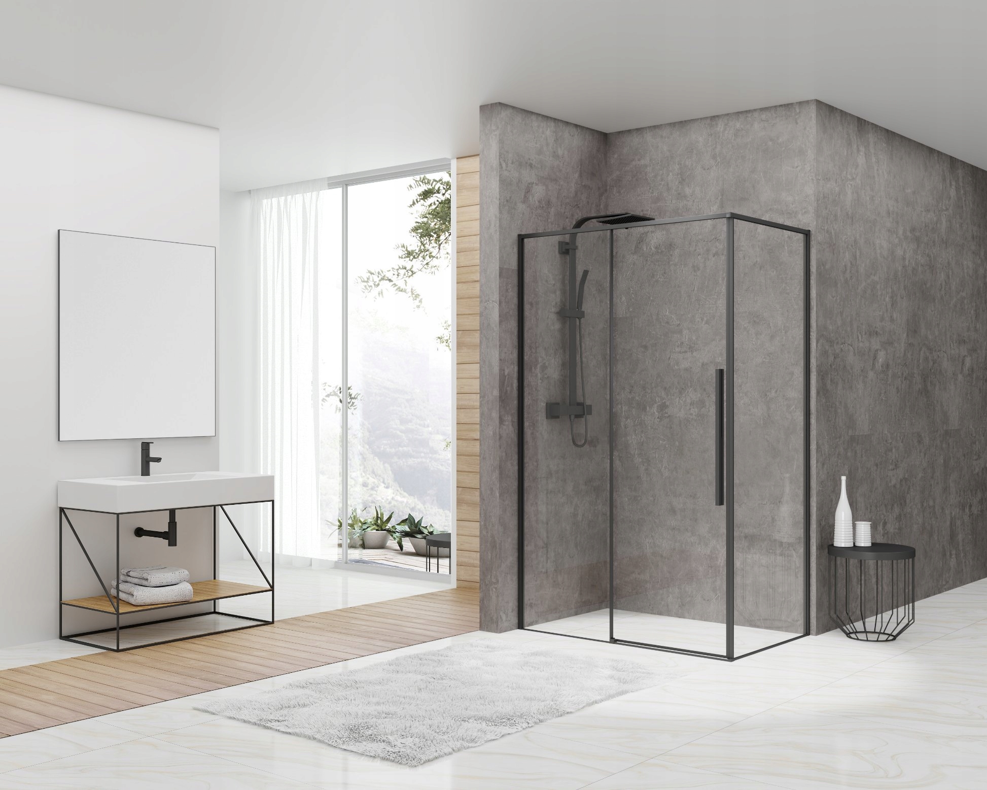 Sprchový kút - BRAVAT Sprchovací kút 90x140 cm SL195-90 / 140