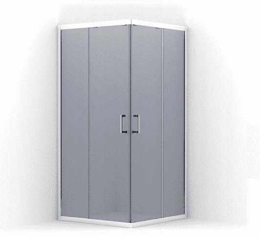 Sprchový kút - BESCO SQUARE CABIN MODERN 80x80x185 GRAFIT