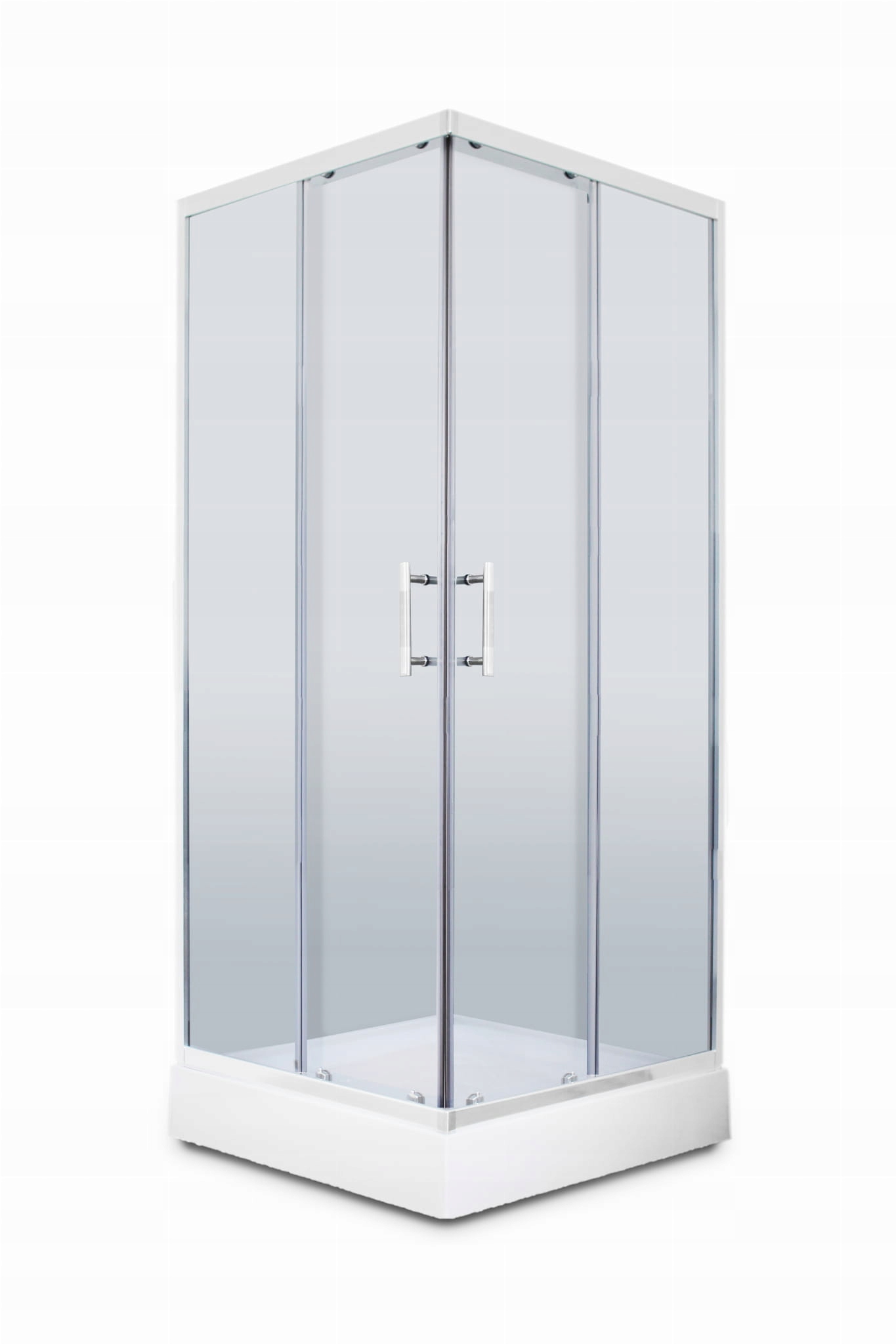 Sprchový kút - Sprchovací kút ARIS GREY 80x80x195 štvorcový