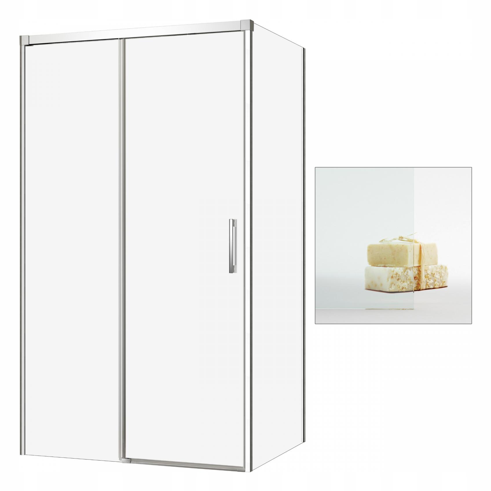 Sprchový kút - Sprchovací kút Idx KDJ 110 x 90 L, priehľadný