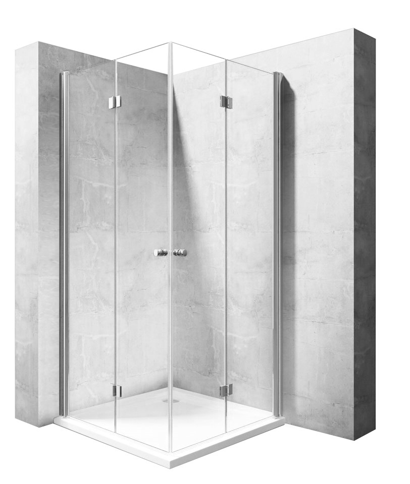 Sprchový kút - SKLÁDACIA SPRCHOVACIA KABÍNA SKLÁDAČKA 90x90