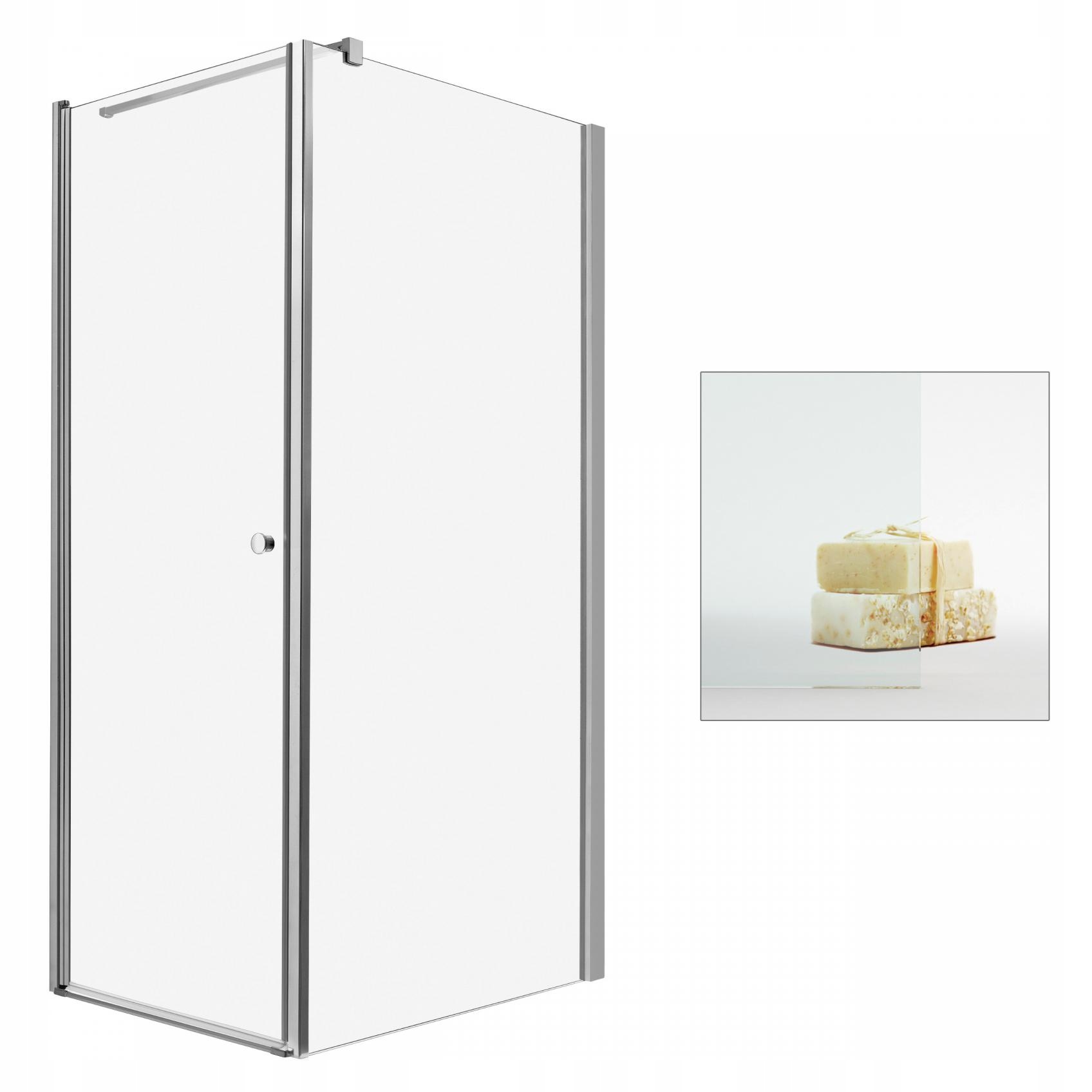 Sprchový kút - Sprchový kút RADAWAY Eos KDJ 80x100 L čistý