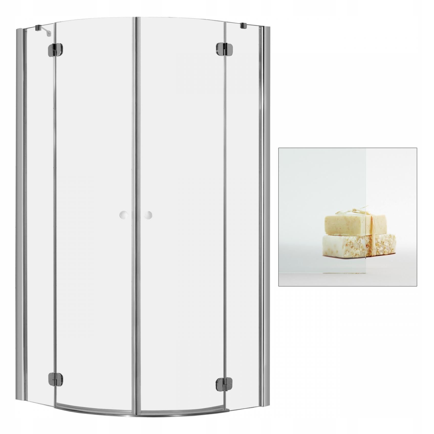 Sprchový kút - Sprchová kabína RADAWAY Torrenta PDD 80x80 čistá