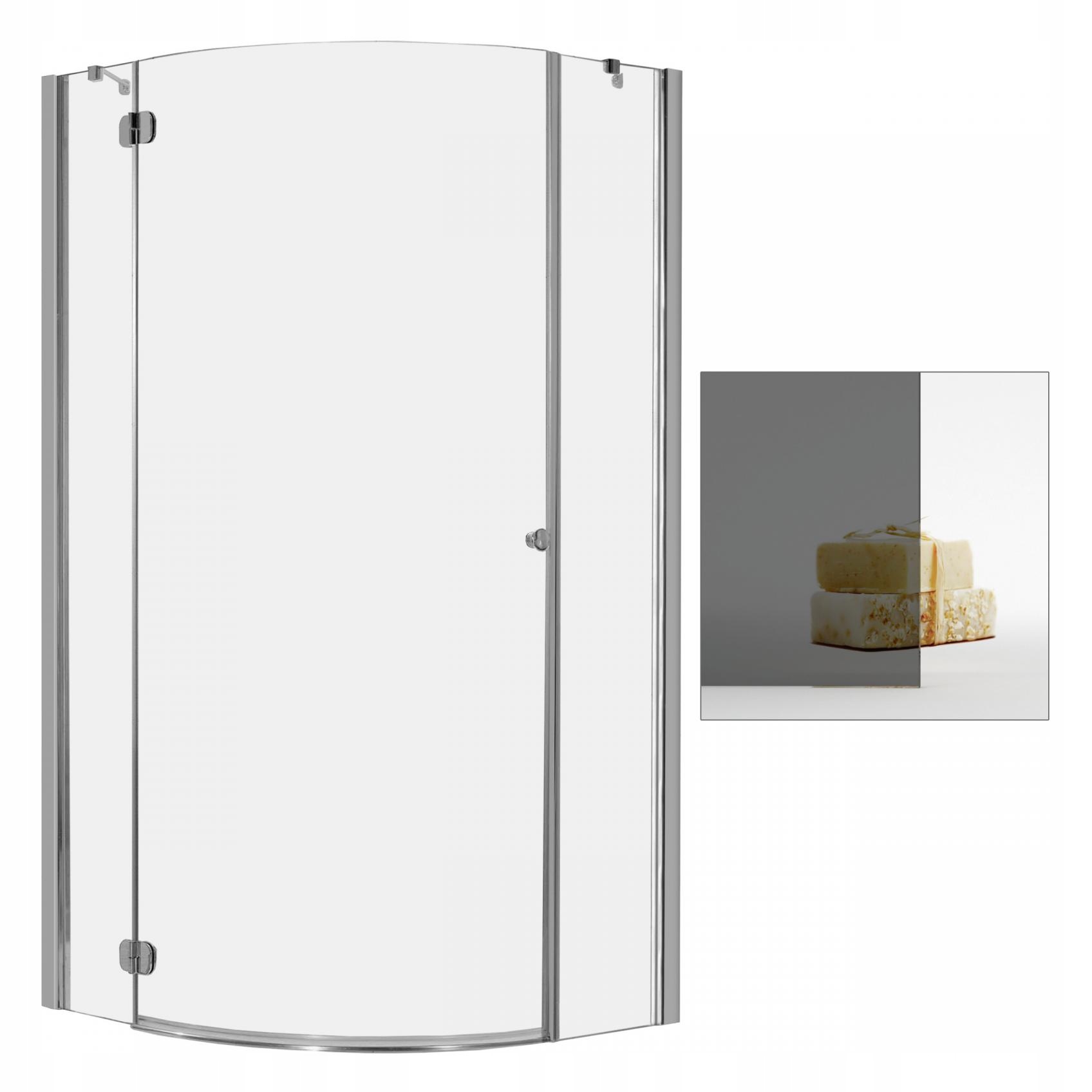 Sprchový kút - Kabína RADAWAY grafit Torrent PDJ 90x90 L