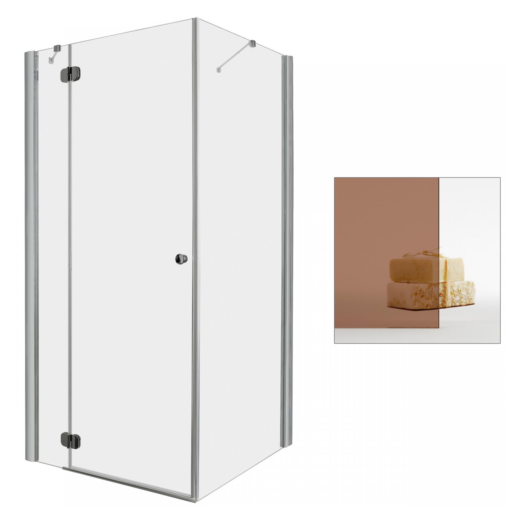 Sprchový kút - Sprchovací kút RADAWAY Torrenta KDJ 100x75 L hnedý