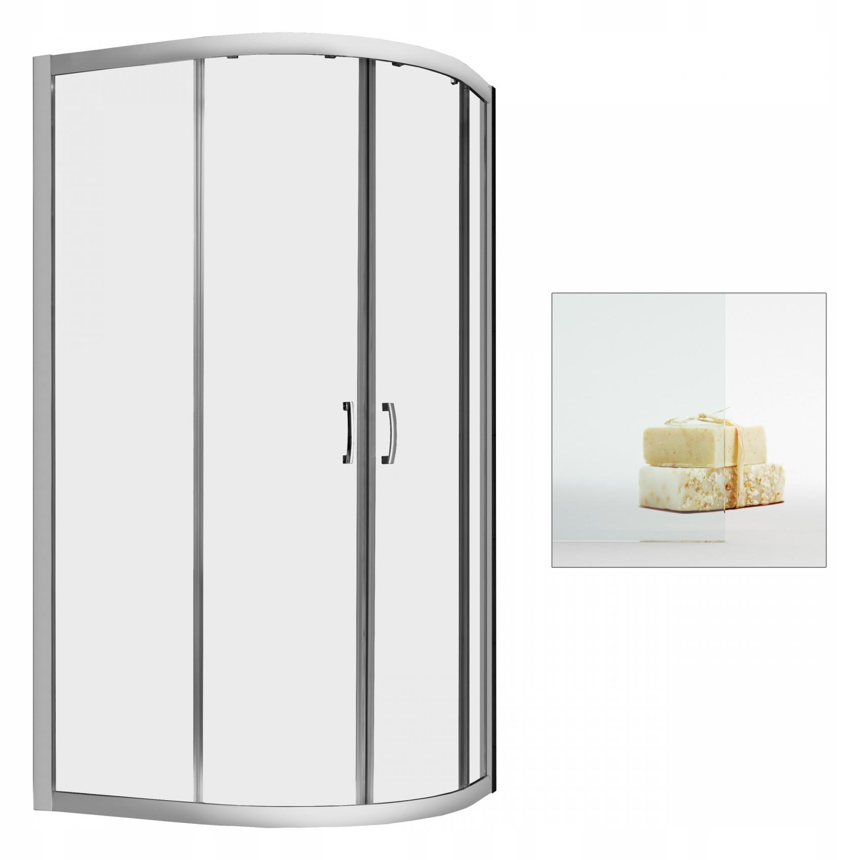 Sprchový kút - Kabína RADAWAY Premium Plus E 1900 100 x 80 čistá