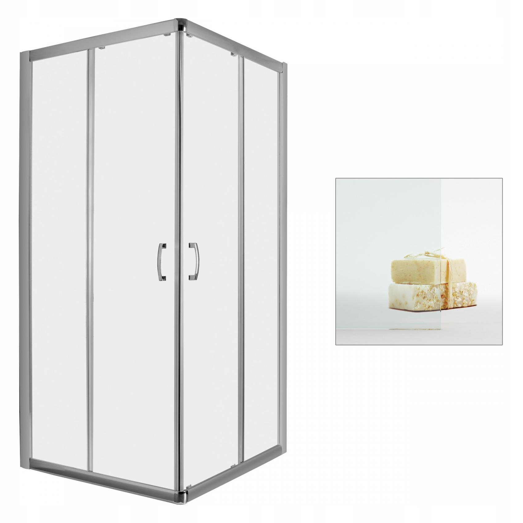 Sprchový kút - Transparentná kabína RADAWAY Premium Plus D 100x80