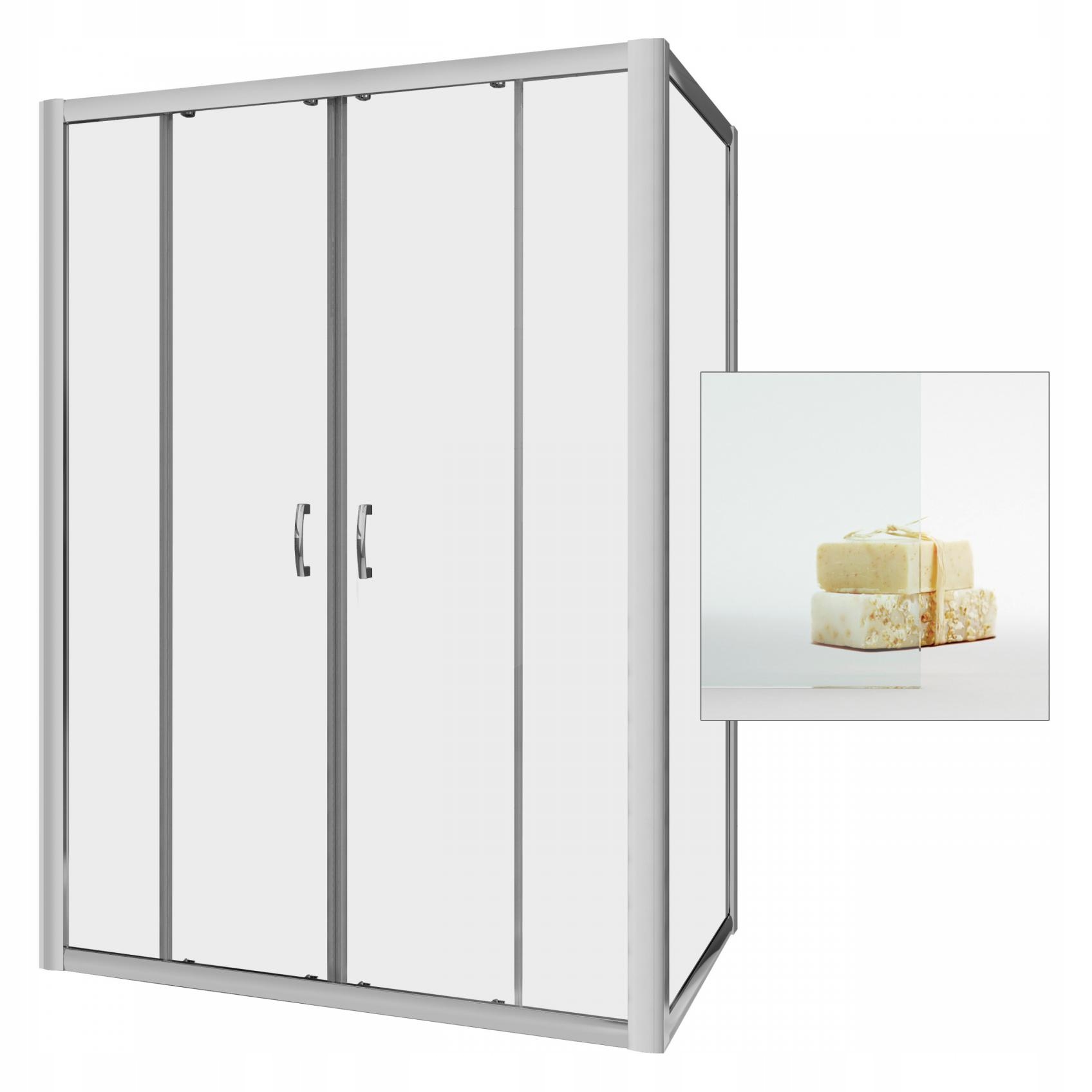Sprchový kút - Kabína RADAWAY Premium Plus DWD + S 140x90 čistá