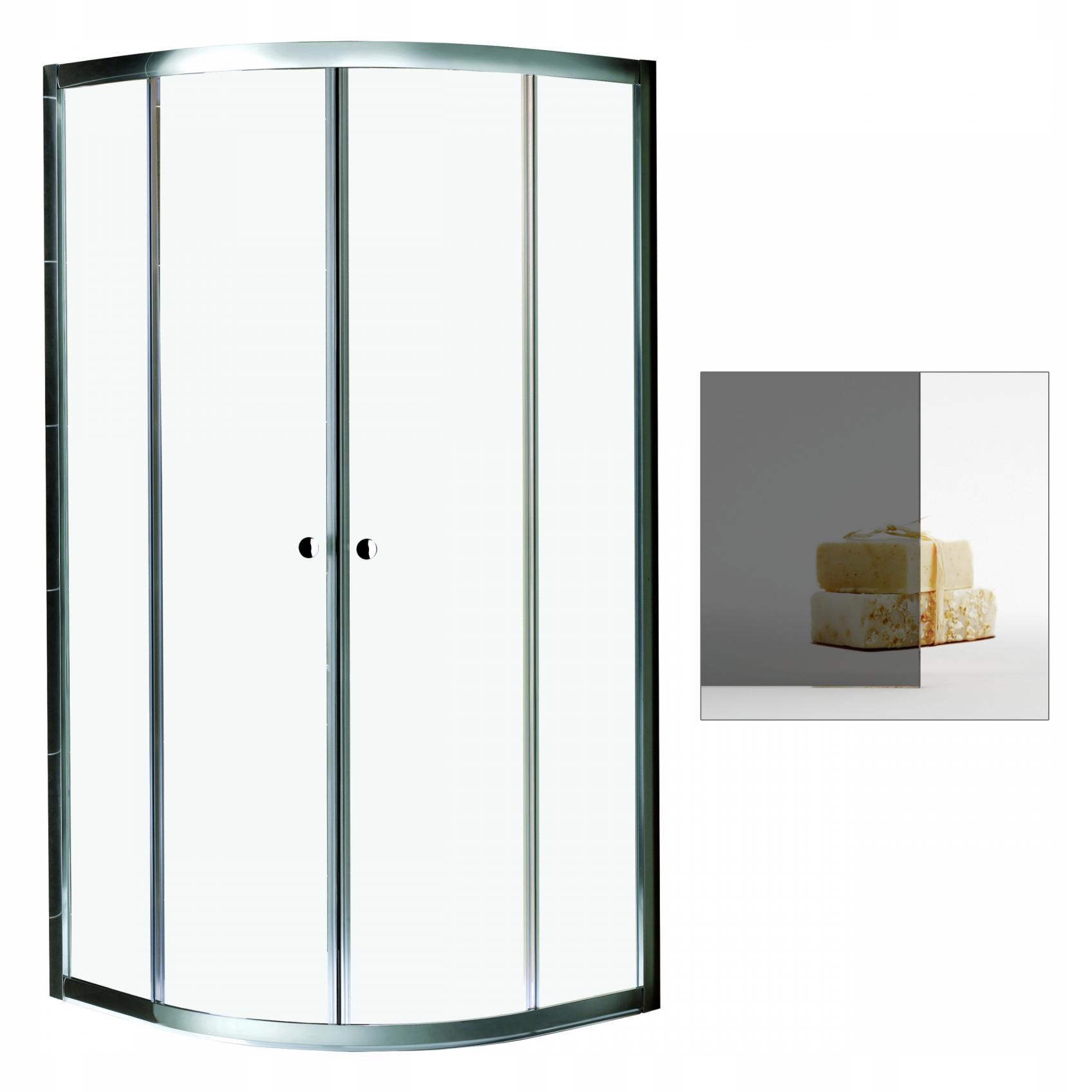 Sprchový kút - Sprchovací kút RADAWAY Premium A 90x90 grafit