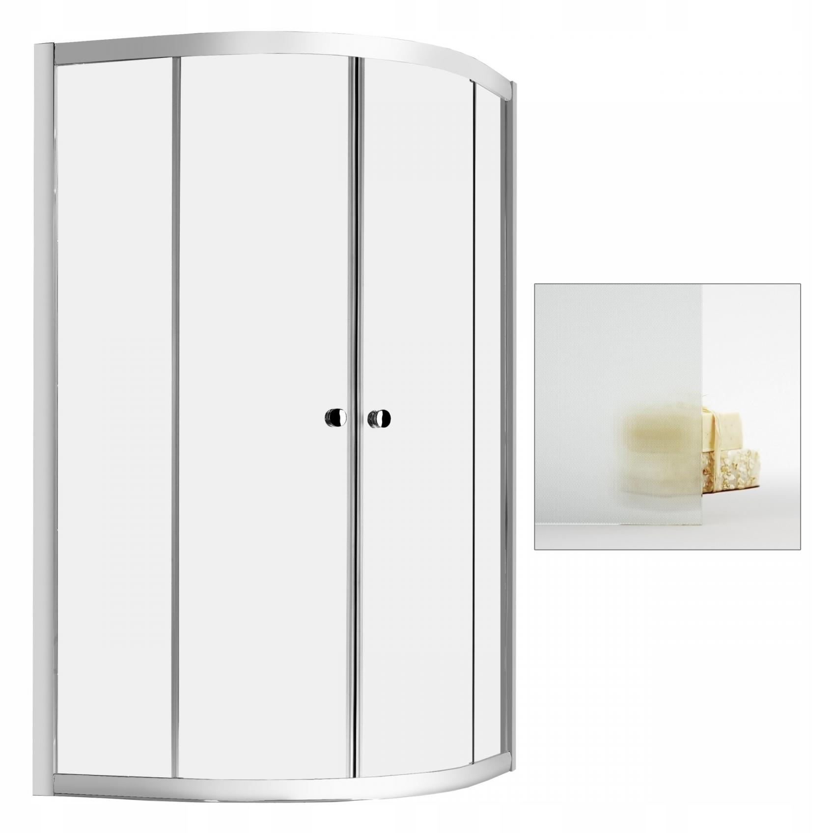 Sprchový kút - Sprchovací kút RADAWAY Premium A 1700 zo sklenenej textílie 90x90