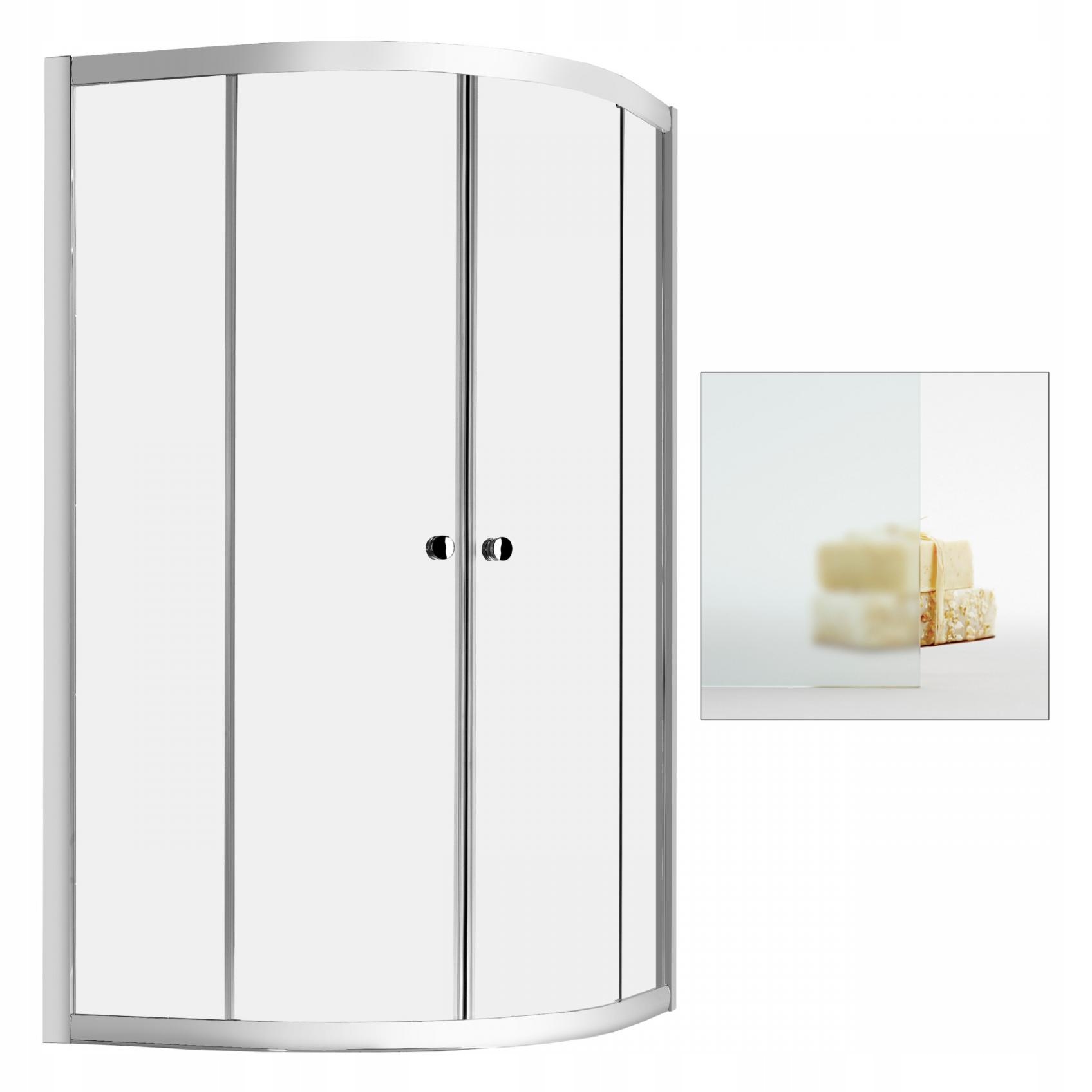 Sprchový kút - Kabína RADAWAY Premium A 1700, saténové sklo 90x90