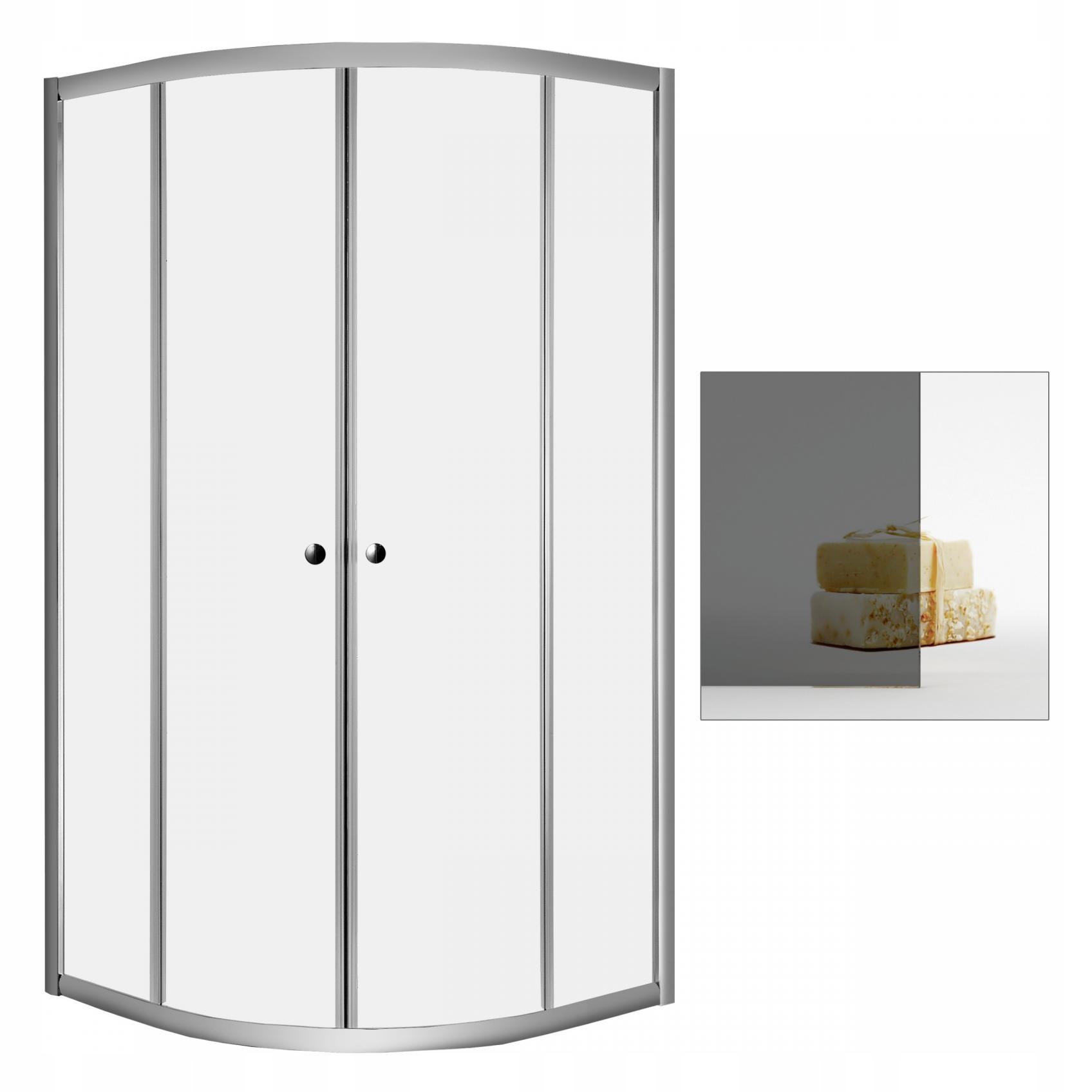 Sprchový kút - Sprchovací kút RADAWAY Classic A 90x90 grafit