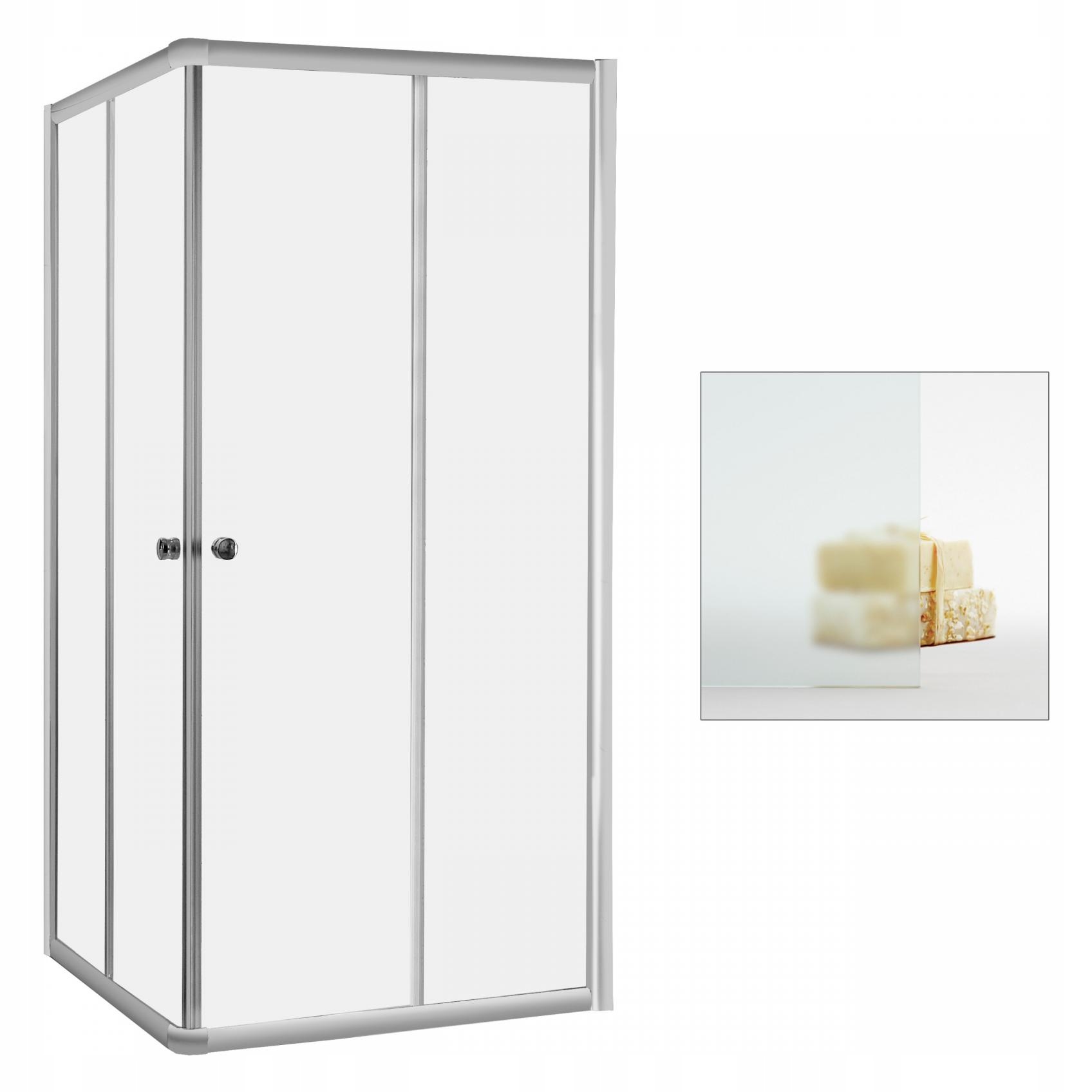 Sprchový kút - Sprchovací kút saténový RADAWAY Classic C 90x90