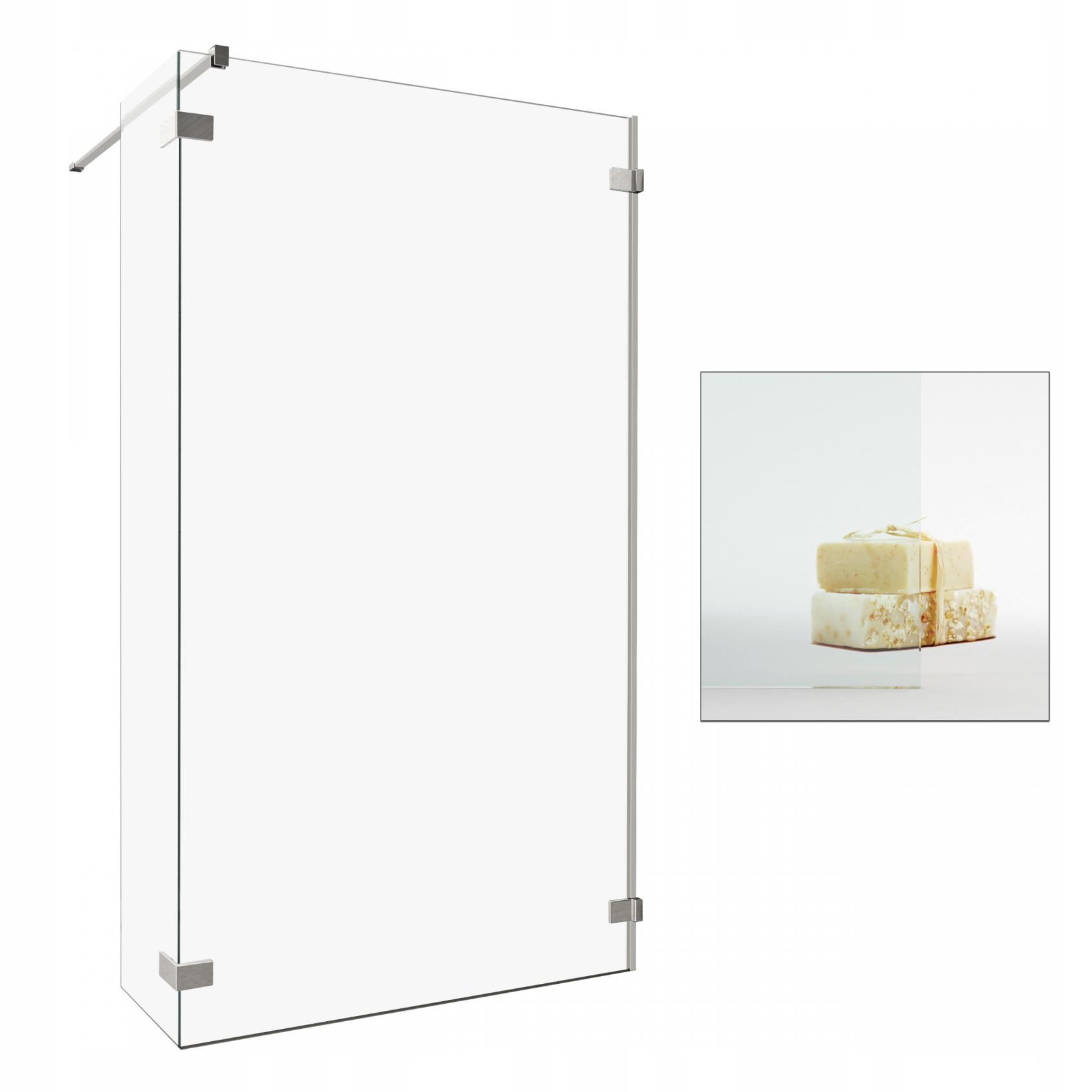Sprchový kút - Kabína RADAWAY Euphoria Walk-In II 80 priehľadná