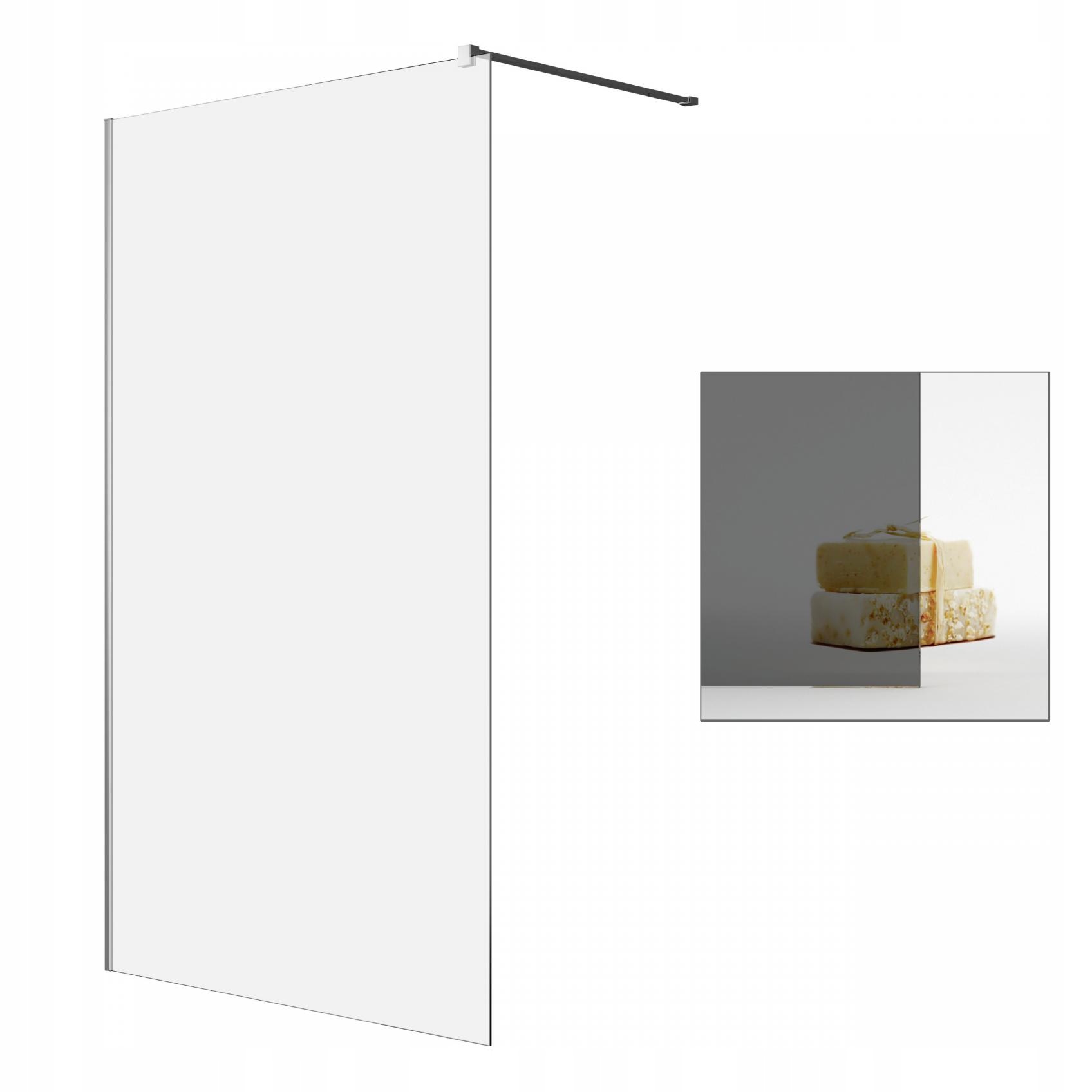 Sprchový kút - Walk-in kabína RADAWAY Modo New II 85 sklo, grafit