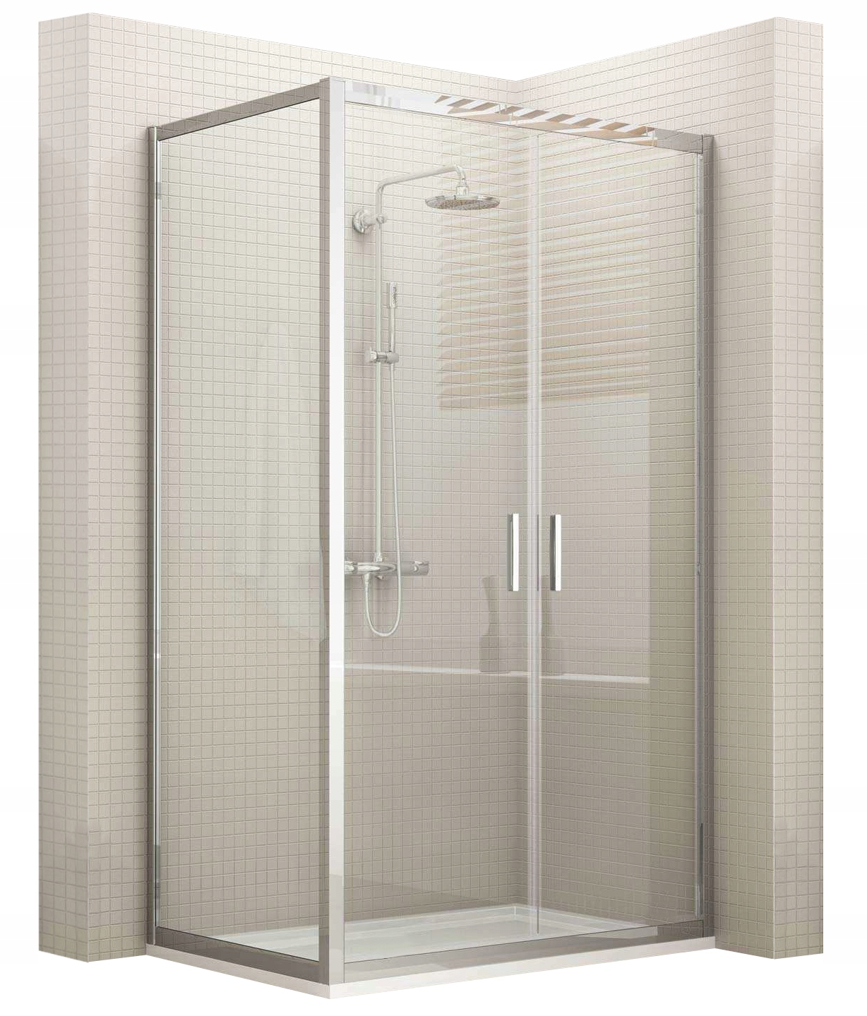Sprchový kút - Sprchová kabína 80x100x195 Quest Slim KÚPEĽŇA