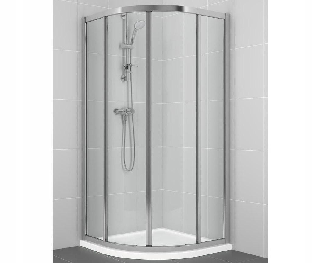 Sprchový kút - Nemecký sprchovací kút 90x90x185 sklo 6mm