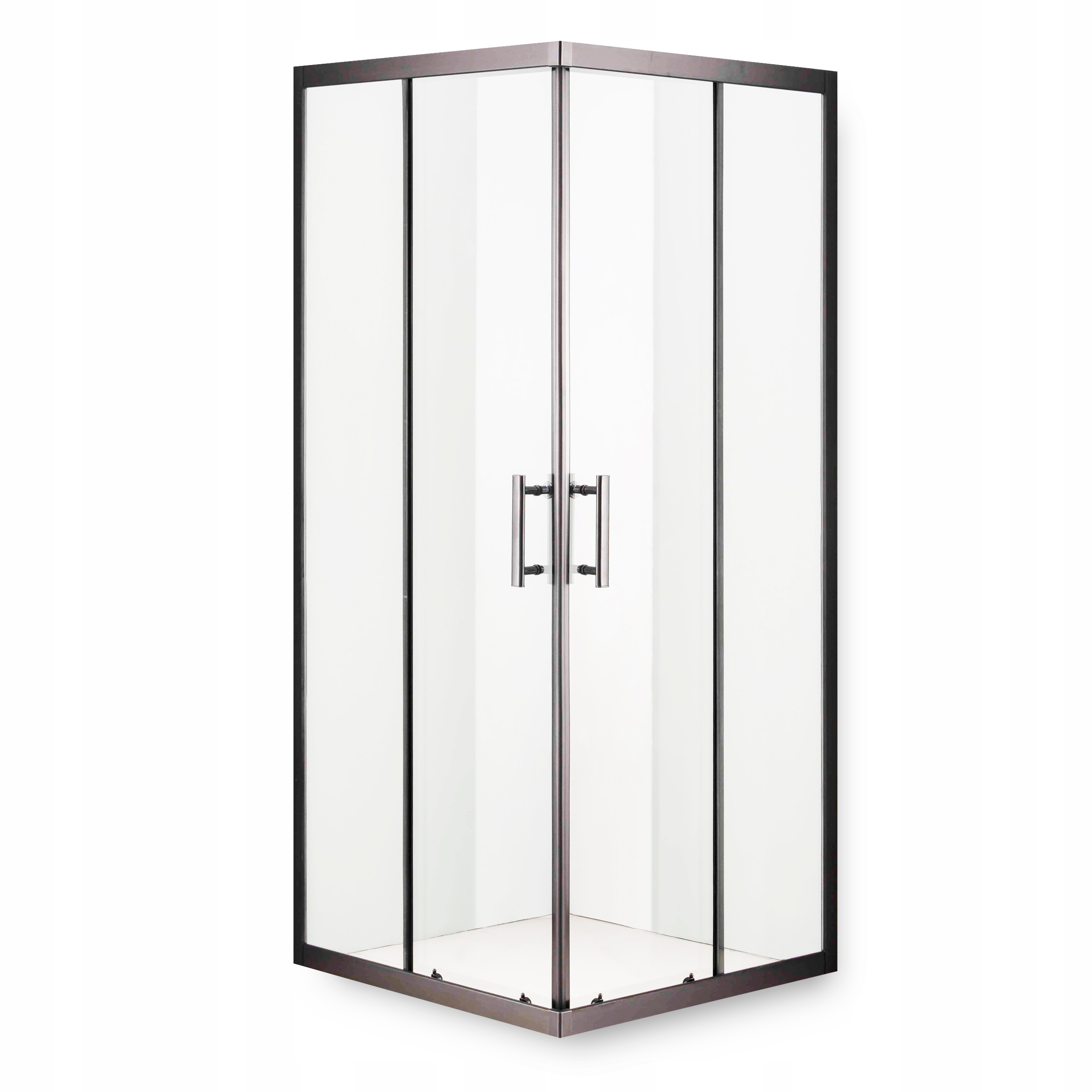 Sprchový kút - Čierny ČIERNY sprchovací kút 80x80 bez sprchovej vaničky