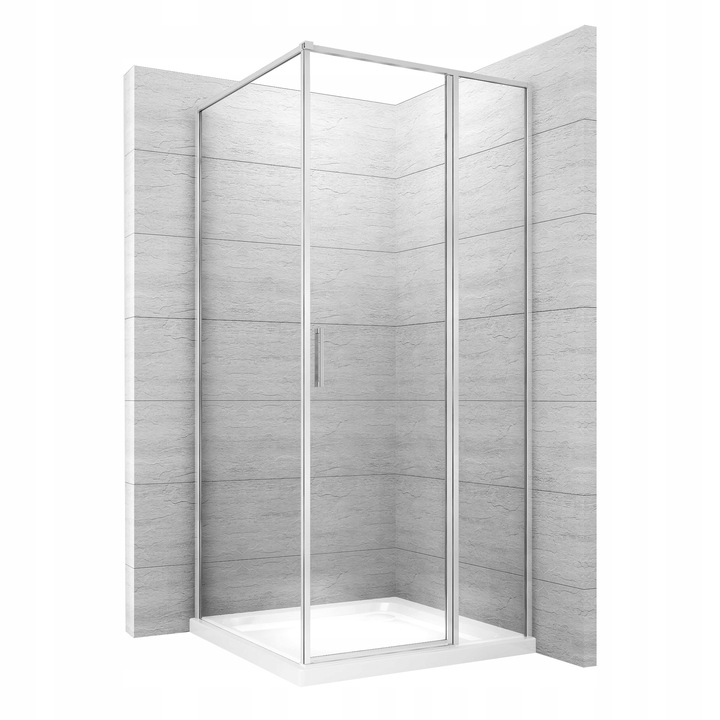 Sprchový kút - Sprchový kút Atrium Square 80x100 Easy Clean