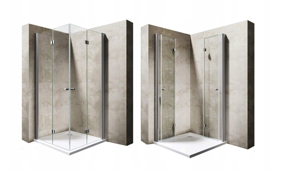 Sprchový kút - Sprchová kabína BEST EasyClean skladacia 100x100