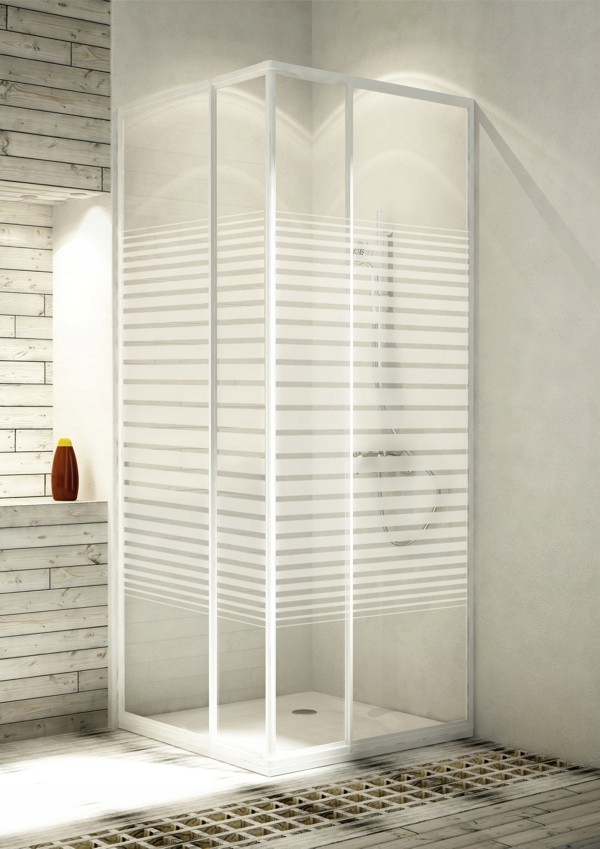 Sprchový kút - Štvorcová sprchová kabína Variabel 90 cm Aquaform biela