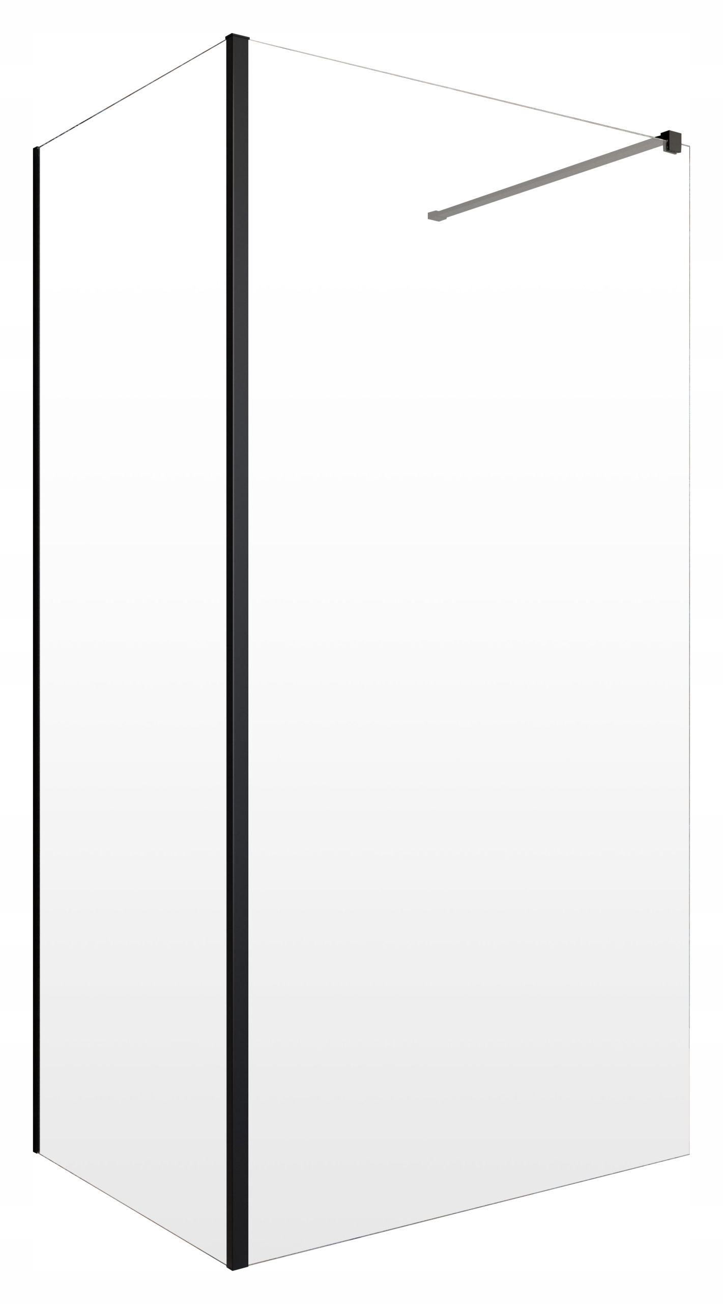 Sprchový kút - Moda New IV black 120x90 walk-in Radaway