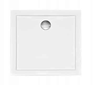 Sprchový kút - BESCO AQUARIUS SLIMLINE SQUARE SPRCHOVÁ ZÁSOBNÍK 90x90x3