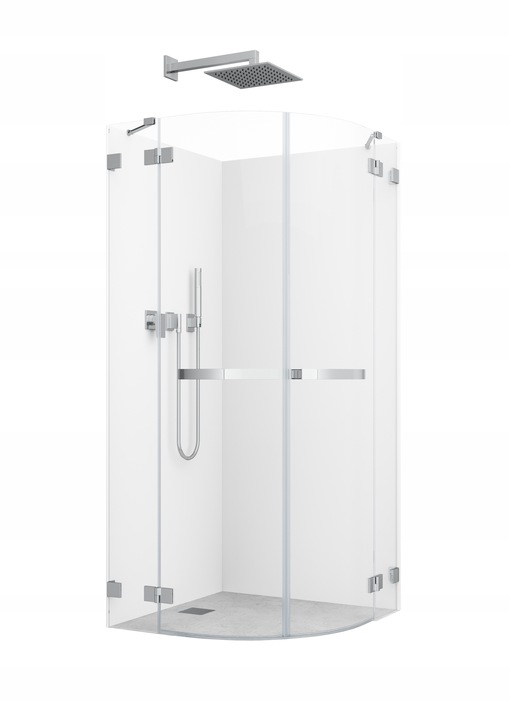 Sprchový kút - PREMIUM SPRCHOVÁ KABÍNA SEMI-KRUHOVÁ 90X90