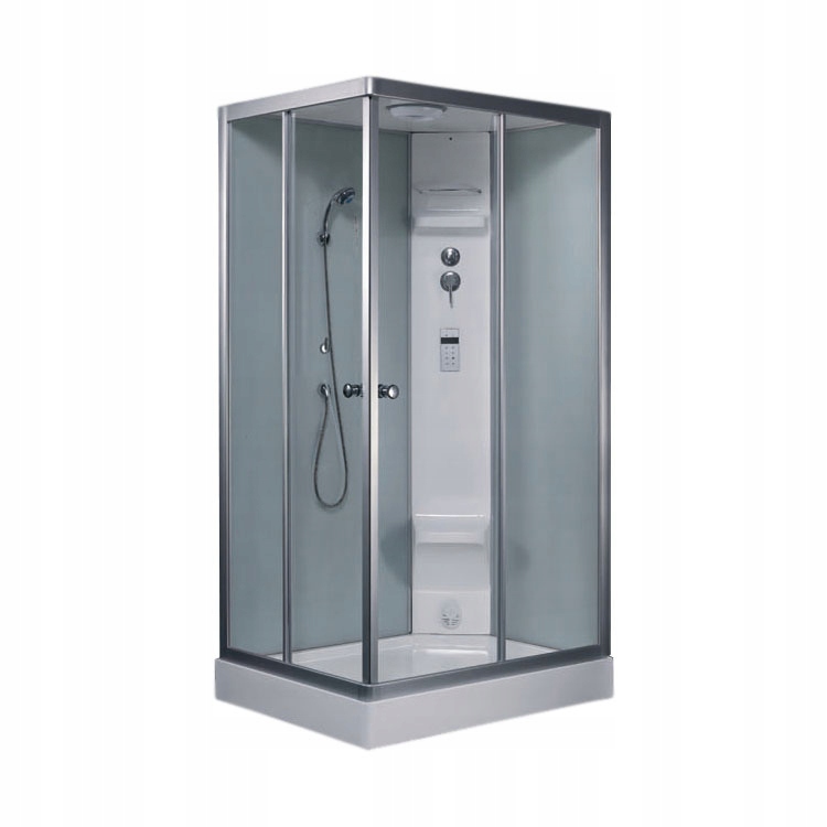 Sprchový kút - Parná sprcha EAGO DZ954F6 biela 100x80 vpravo