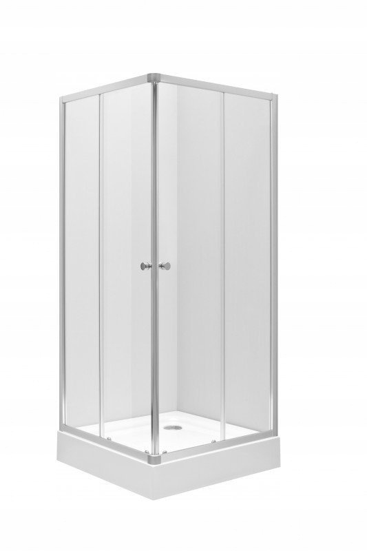 Sprchový kút - PRVÁ štvorcová sprchová kabína, 90 cm, priehľadné sklo