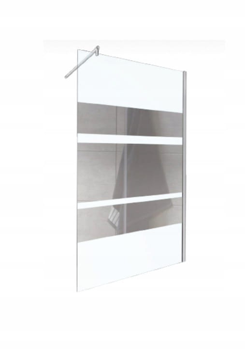 Sprchový kút - Sprchová zástena 100 x 200 cm / 8 mm Walk-in pruhy