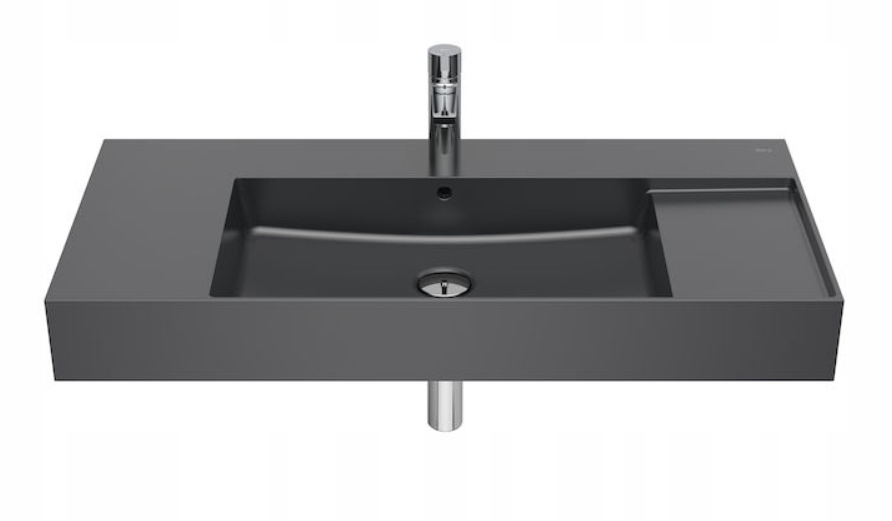 Umývadlo - ROCA INSPIRA MONTÁŽNE NA UMÝVADLO NA STENU 100x49 cm ONYX