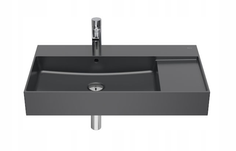 Umývadlo - ROCA INSPIRA NÁSTENNÉ MONTOVANÉ UMÝVADLO 80x49 cm ONYX