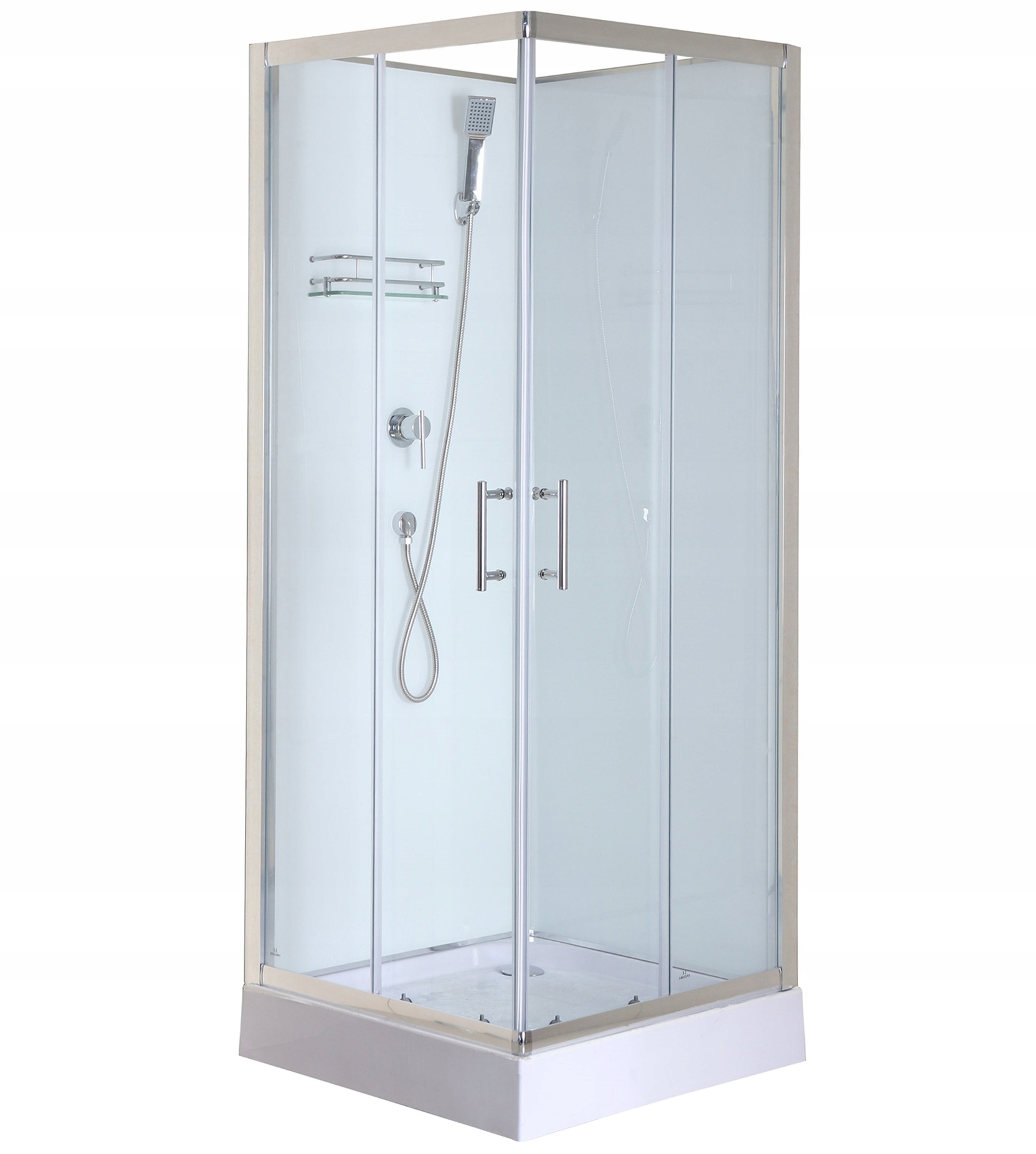 Sprchový kút - 4 STENNÁ SPRCHOVÁ KABÍNA 90x90x200 BIELA