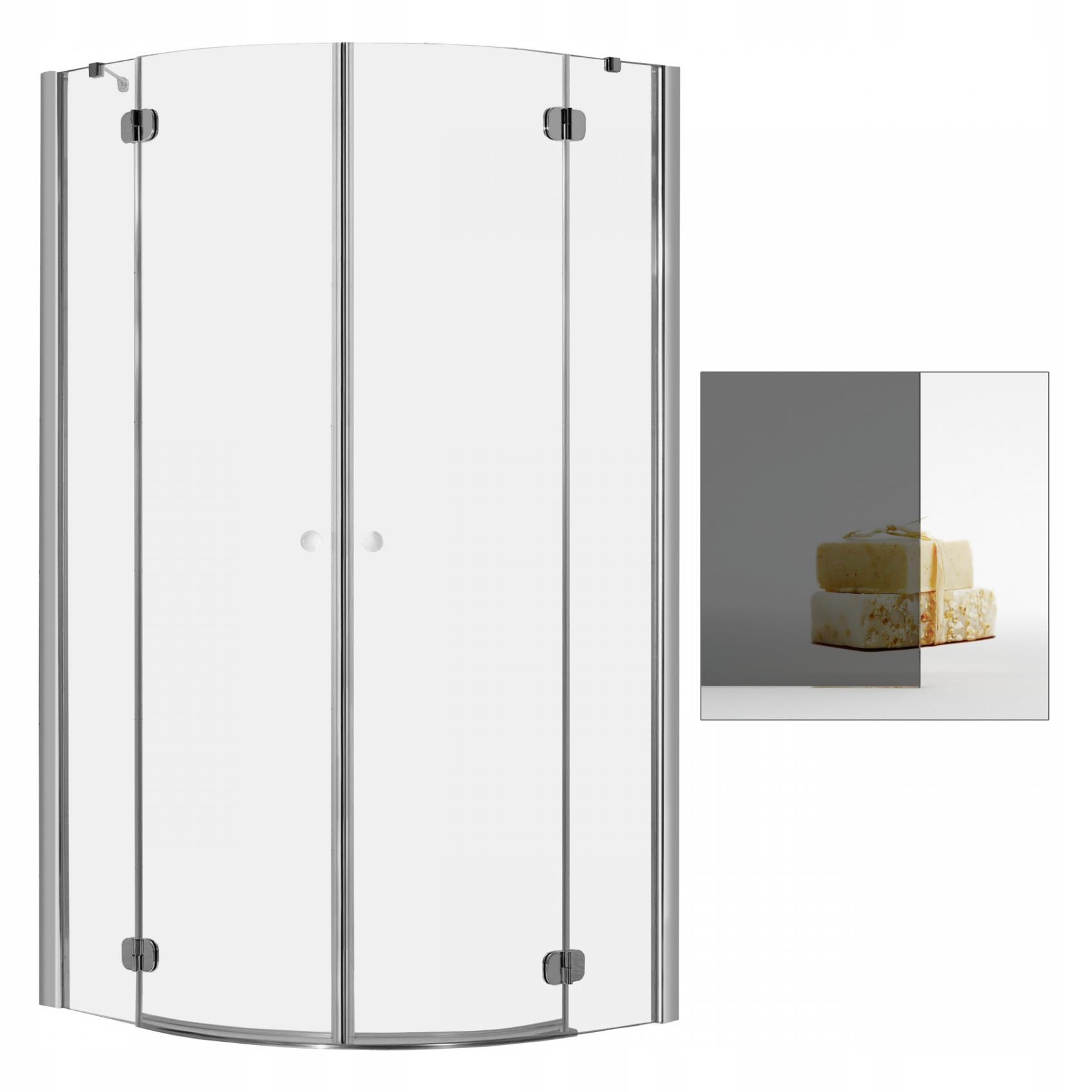 Sprchový kút - Sprchová kabína RADAWAY Torrenta PDD 80x80 grafit