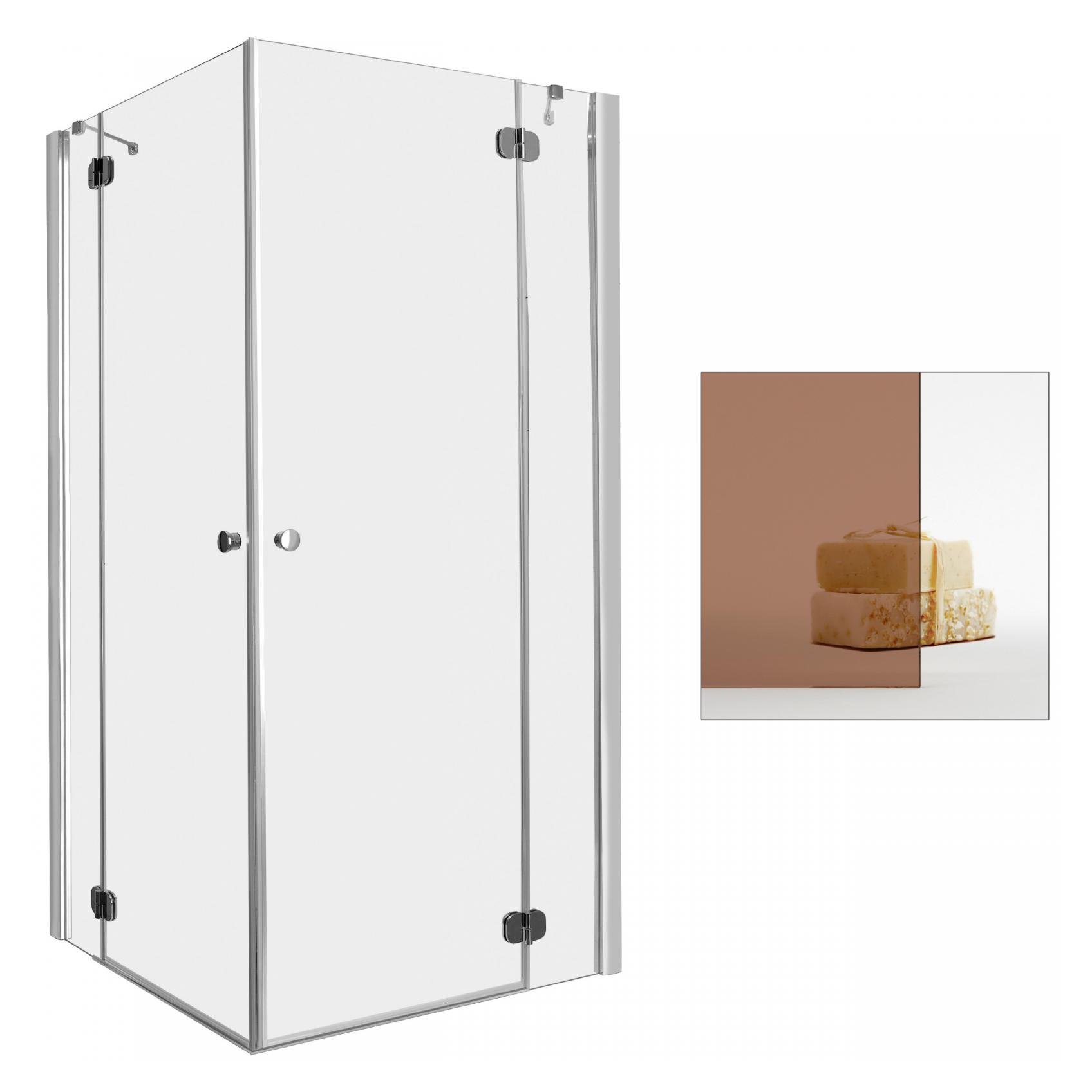 Sprchový kút - Sprchovací kút RADAWAY Torrenta KDD 80x80 hnedý