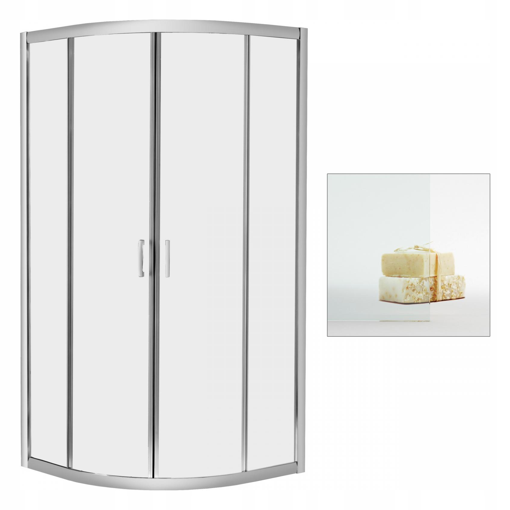 Sprchový kút - Kabína RADAWAY Premium Plus A 1900 80 x 80 čistá