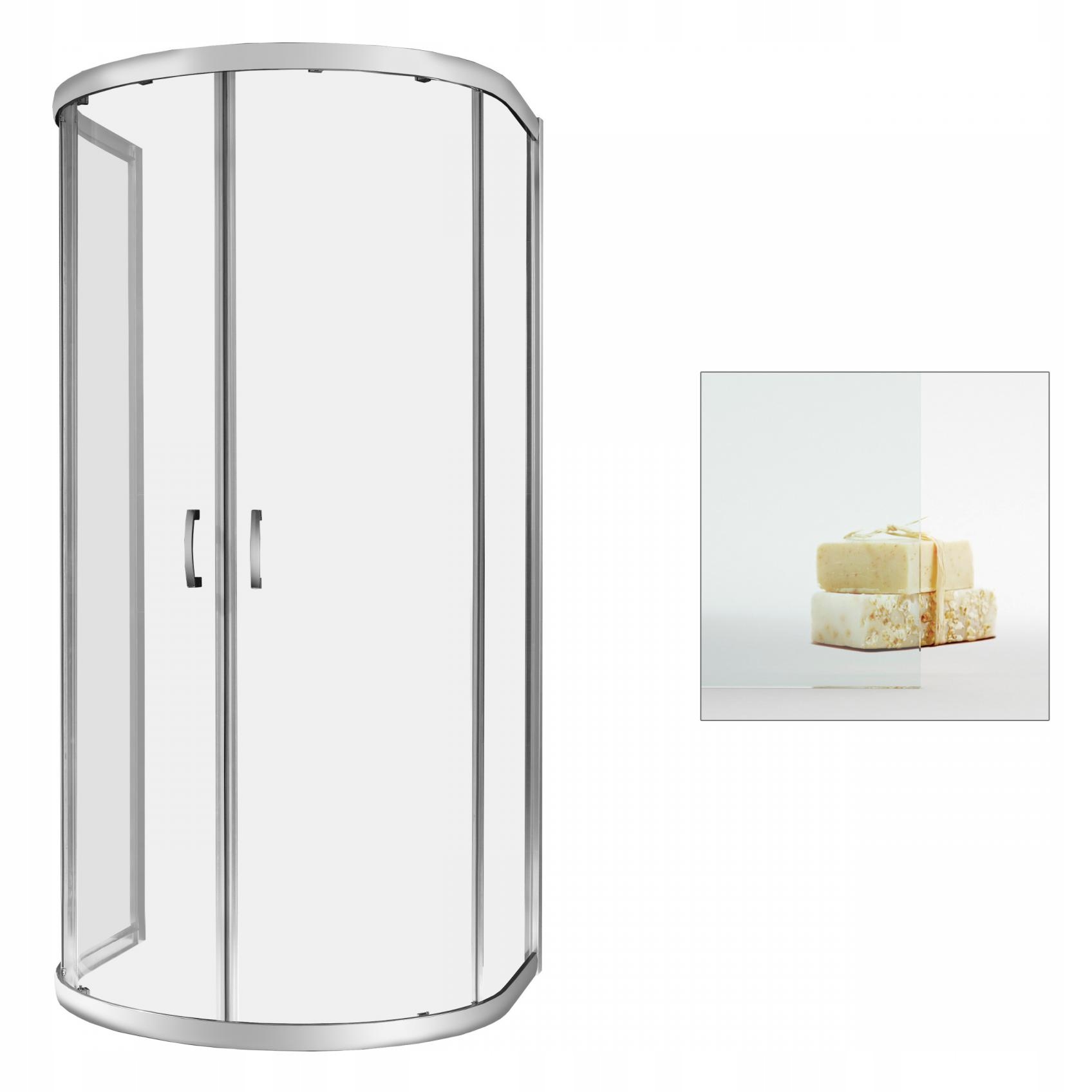 Sprchový kút - Transparentná kabína RADAWAY Premium Plus P 100x90
