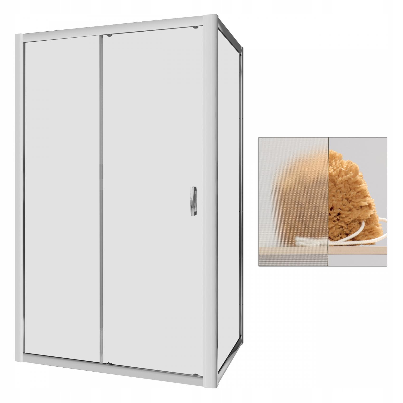 Sprchový kút - Kabína z látky RADAWAY Premium Plus DWJ + S 100 x 90