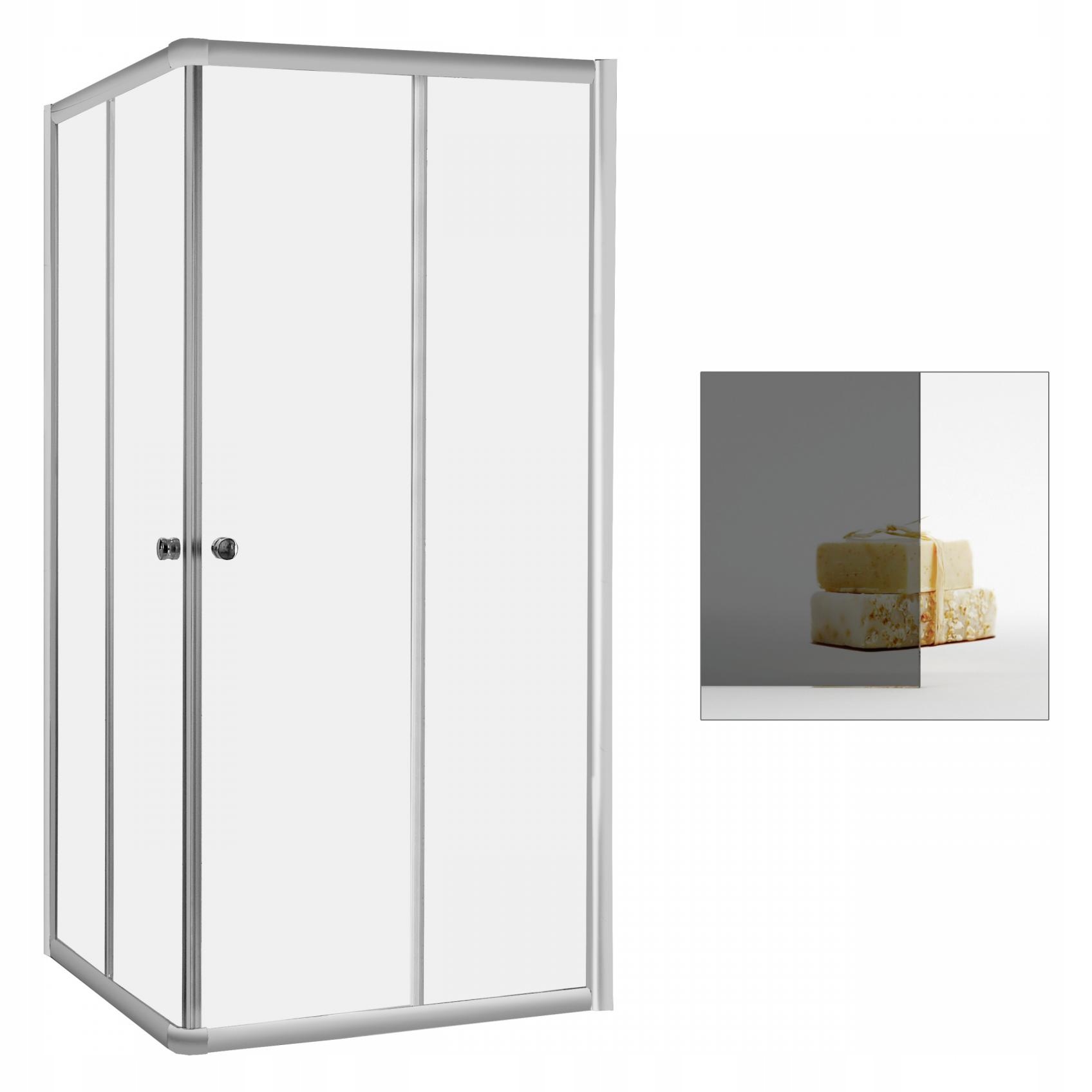 Sprchový kút - Sprchovací kút RADAWAY Classic C 80x80 grafit