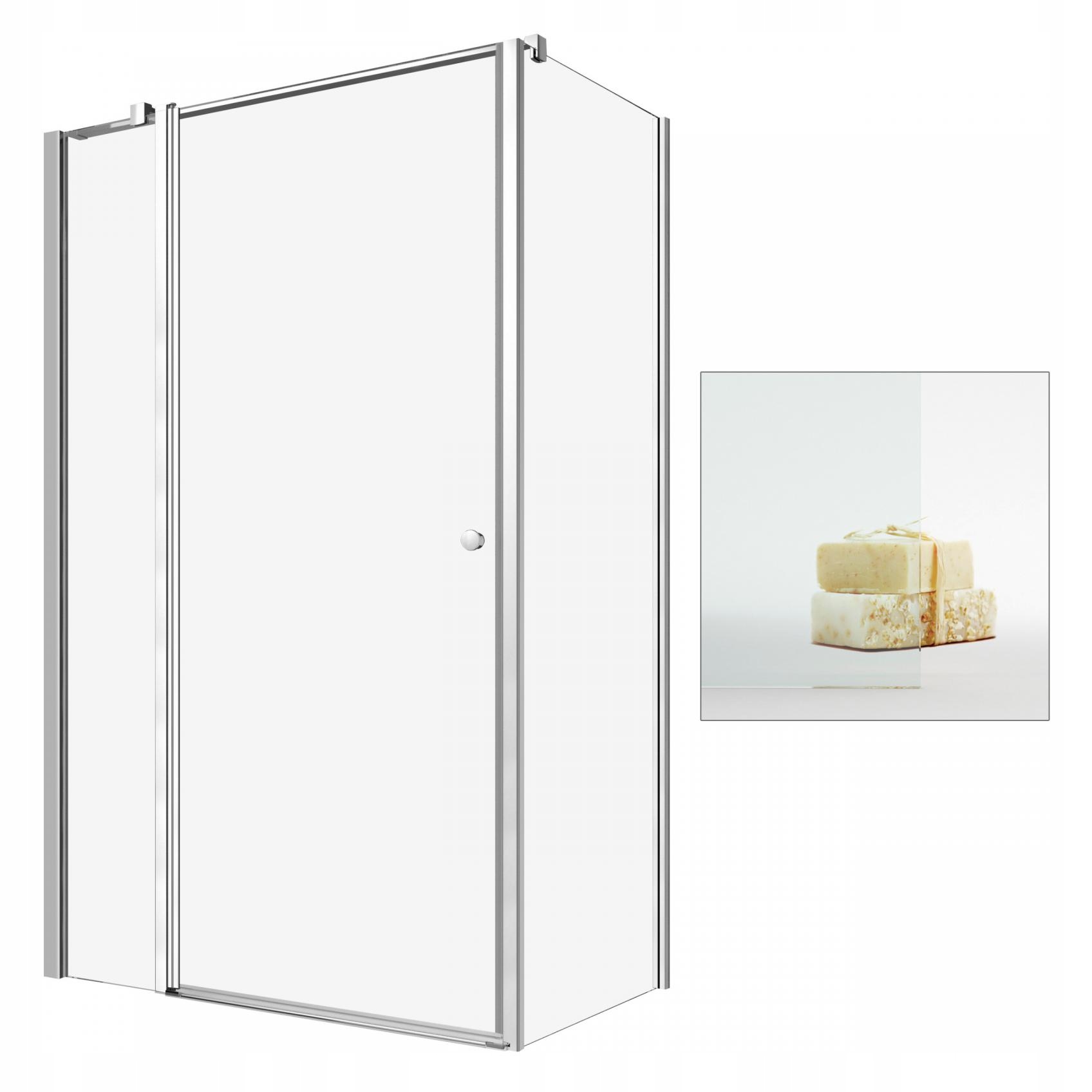 Sprchový kút - Sprchová kabína RADAWAY Eos II KDJ 90x80 L čistá