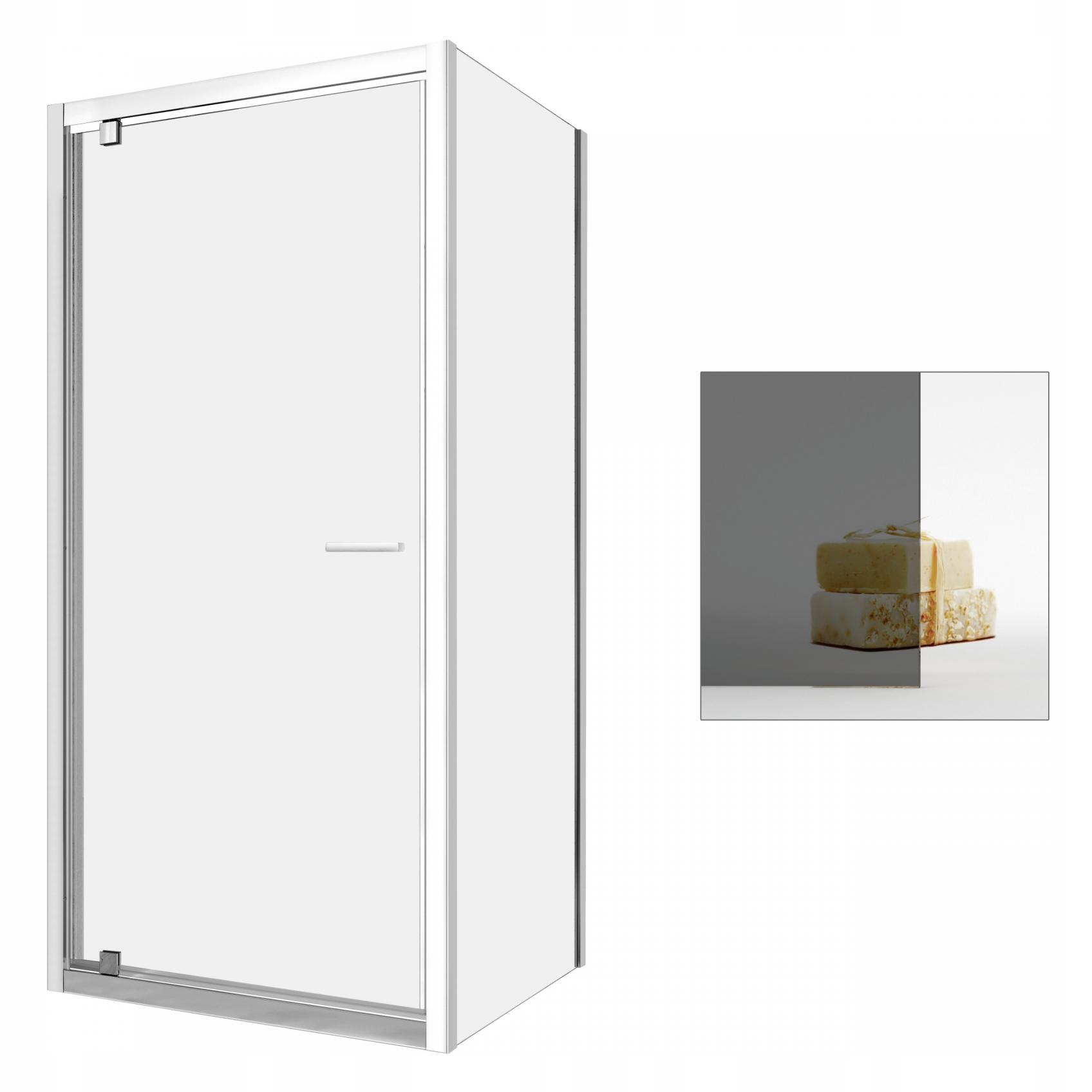 Sprchový kút - Sprchovací kút RADAWAY Twist DW + S 80x100 grafit