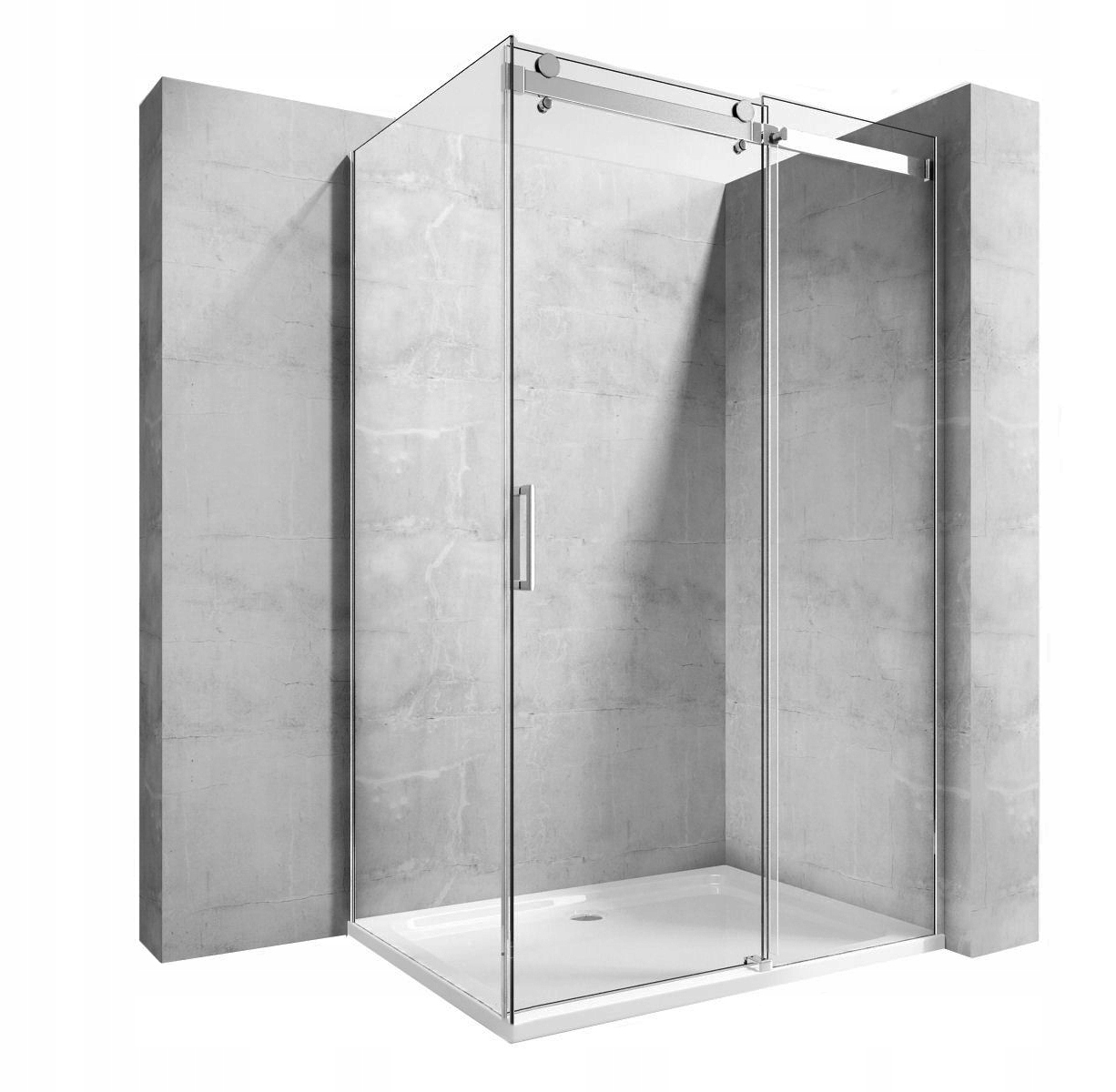 Sprchový kút - Rohový sprchový kút NIXON 130x90 CHROM P